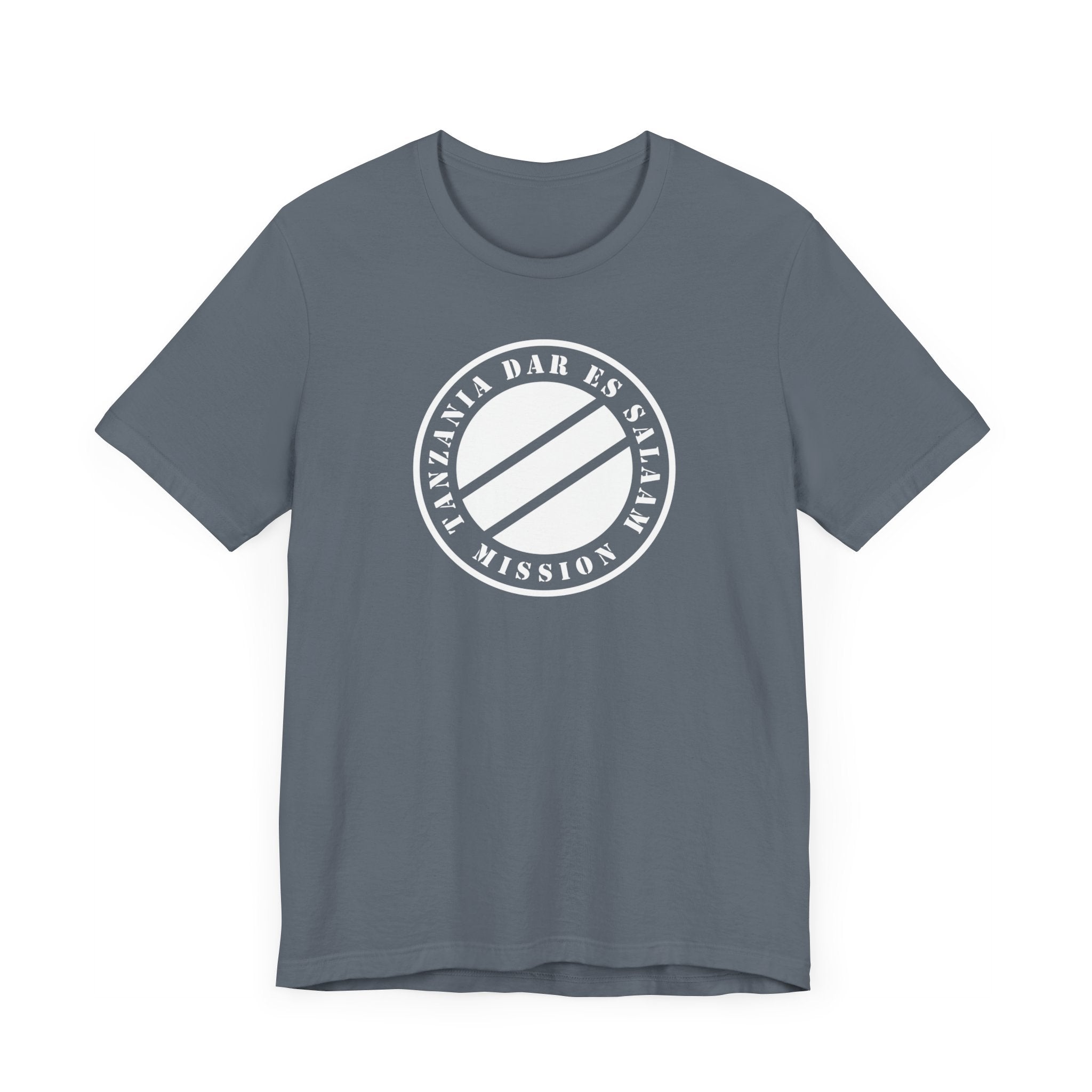 Tanzania Dar es Salaam Mission Circular Monochrome Logo T-Shirt - Mission Wishlist - LDS Missionary Gift Store