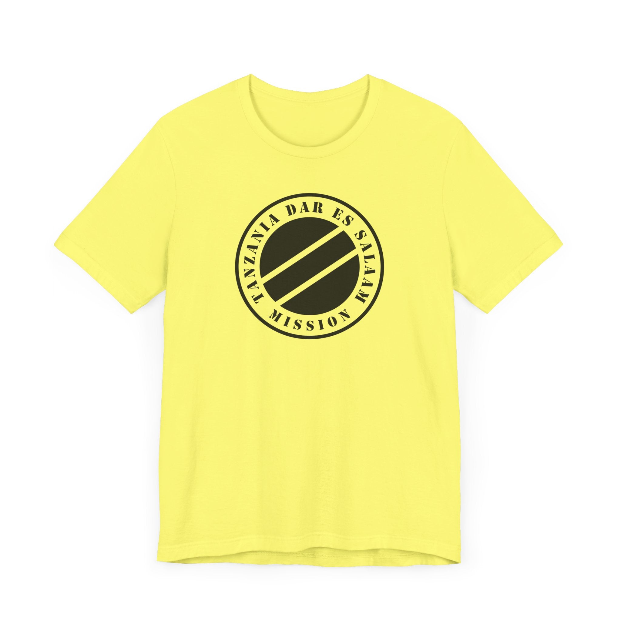 Tanzania Dar es Salaam Mission Circular Monochrome Logo T-Shirt - Mission Wishlist - LDS Missionary Gift Store