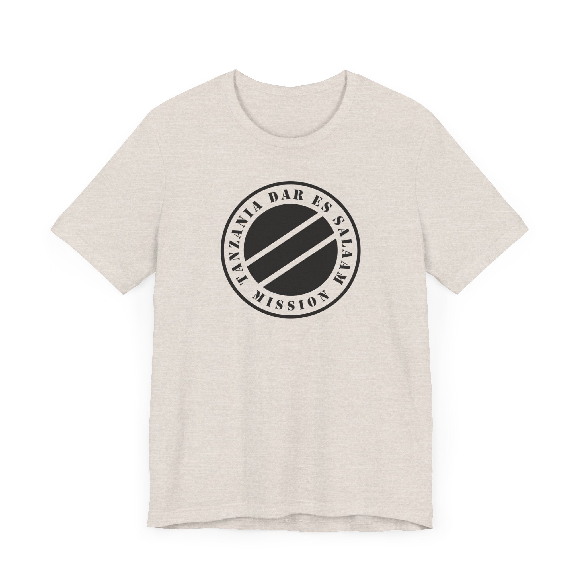 Tanzania Dar es Salaam Mission Circular Monochrome Logo T-Shirt - Mission Wishlist - LDS Missionary Gift Store
