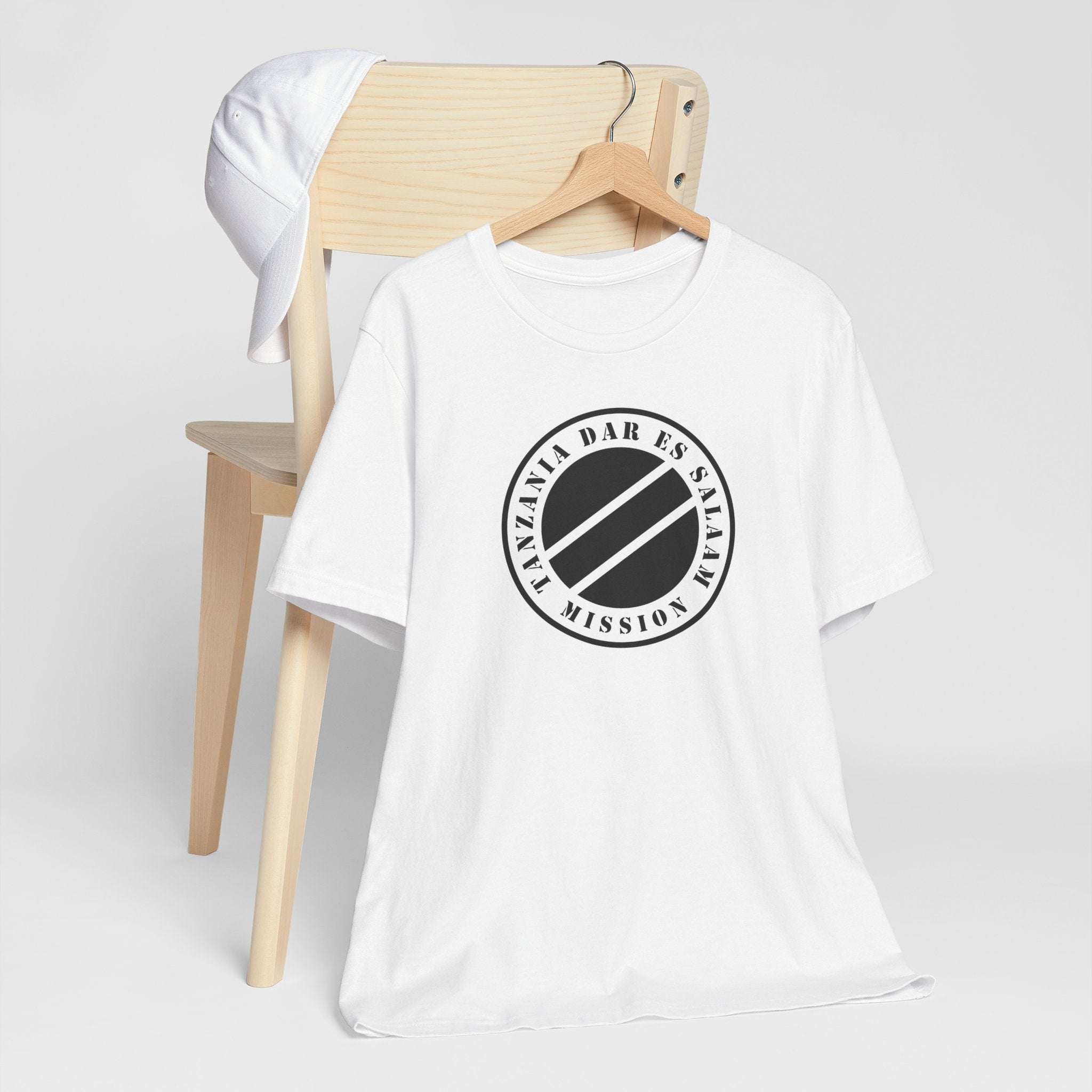 Tanzania Dar es Salaam Mission Circular Monochrome Logo T-Shirt - Mission Wishlist - LDS Missionary Gift Store