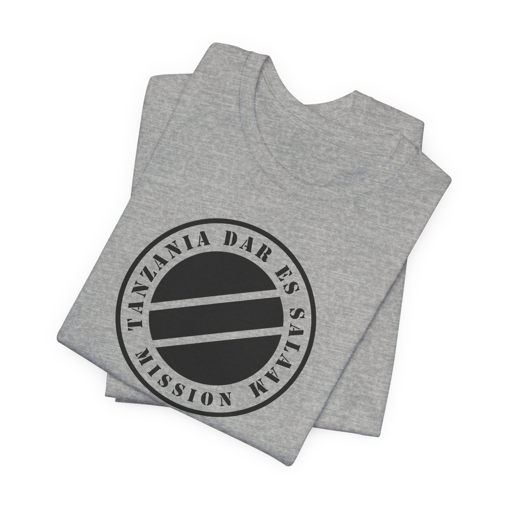 Tanzania Dar es Salaam Mission Circular Monochrome Logo T-Shirt - Mission Wishlist - LDS Missionary Gift Store