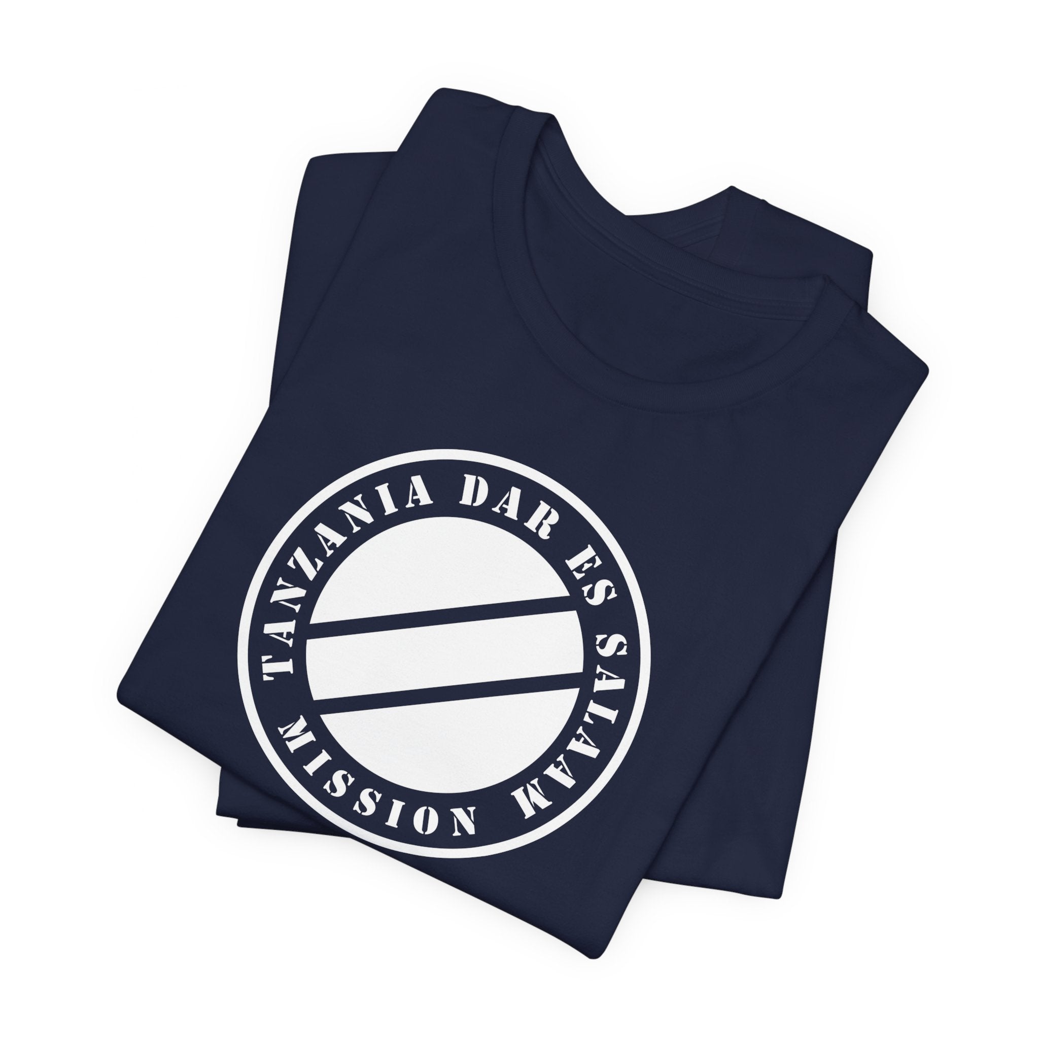 Tanzania Dar es Salaam Mission Circular Monochrome Logo T-Shirt - Mission Wishlist - LDS Missionary Gift Store