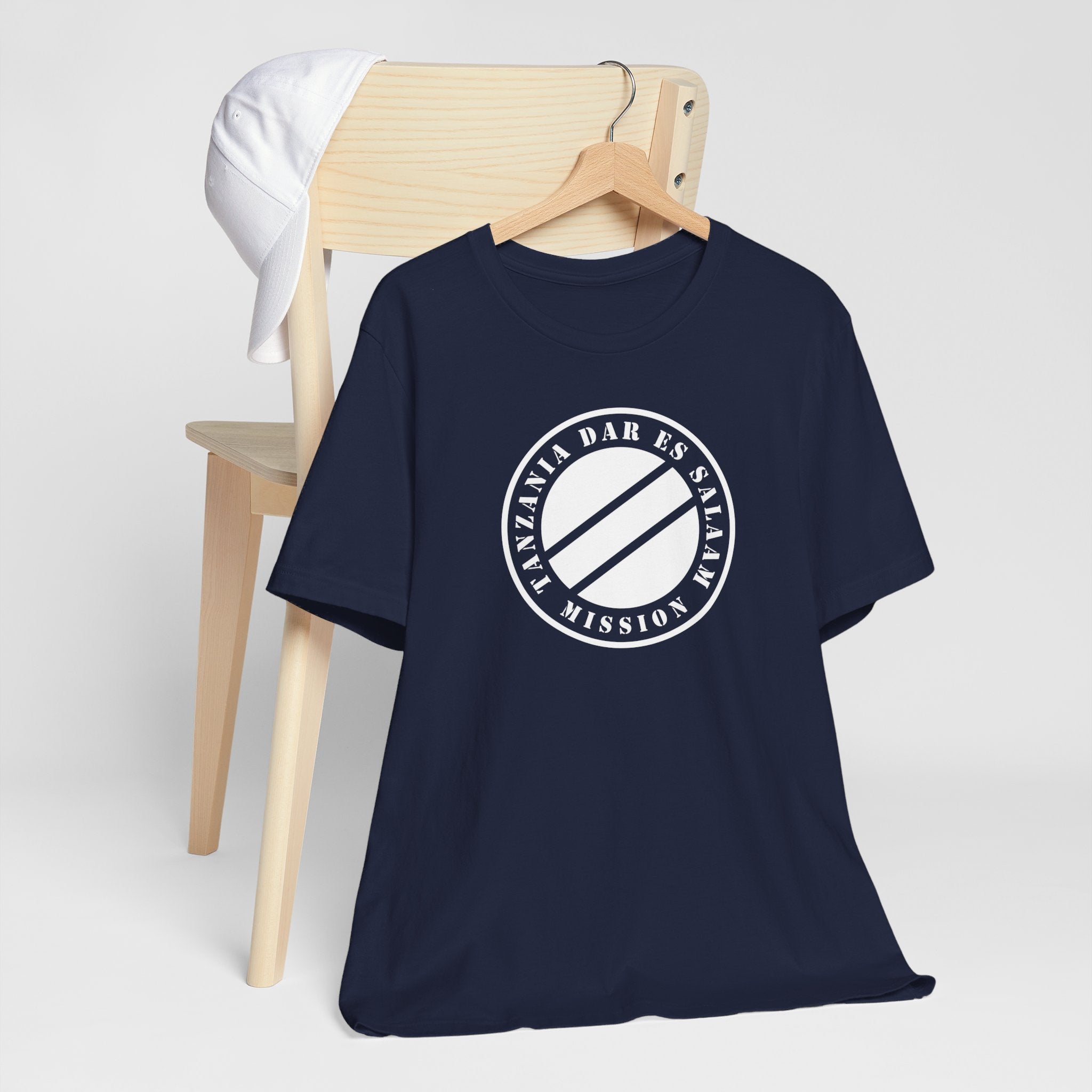 Tanzania Dar es Salaam Mission Circular Monochrome Logo T-Shirt - Mission Wishlist - LDS Missionary Gift Store
