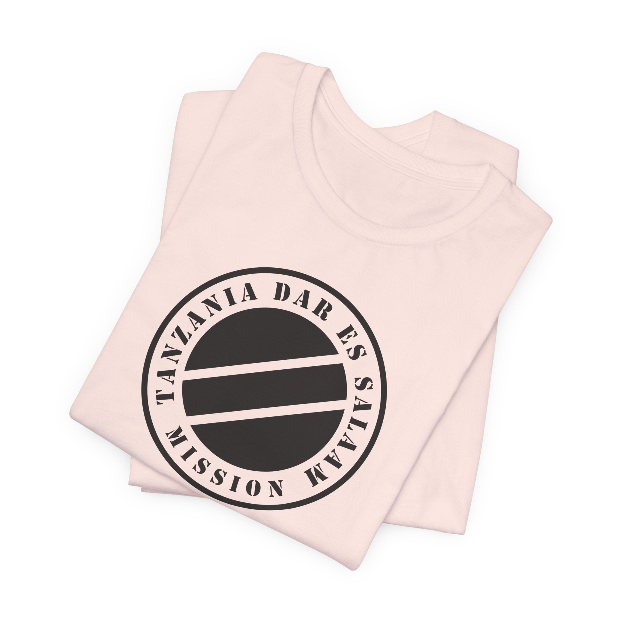 Tanzania Dar es Salaam Mission Circular Monochrome Logo T-Shirt - Mission Wishlist - LDS Missionary Gift Store