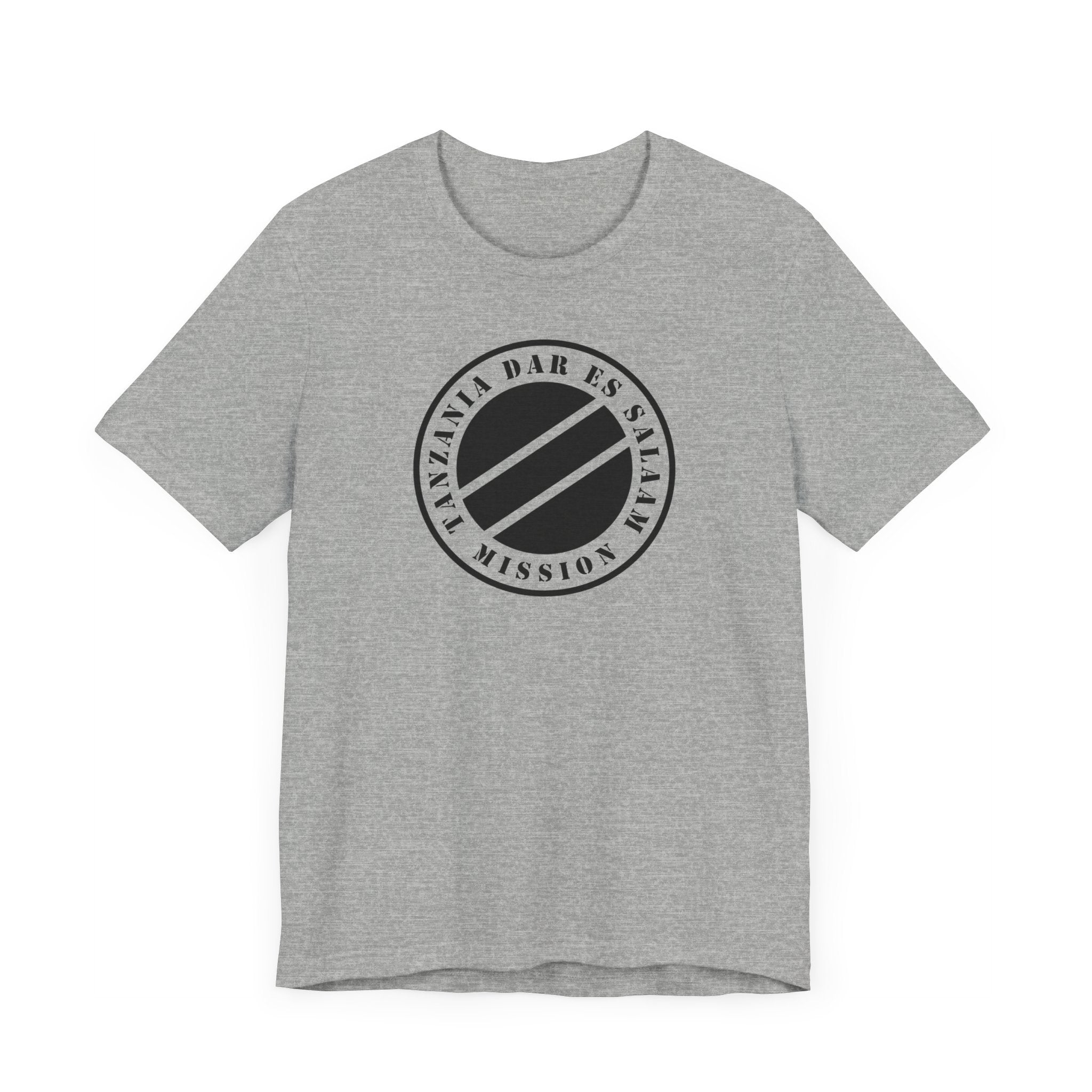 Tanzania Dar es Salaam Mission Circular Monochrome Logo T-Shirt - Mission Wishlist - LDS Missionary Gift Store