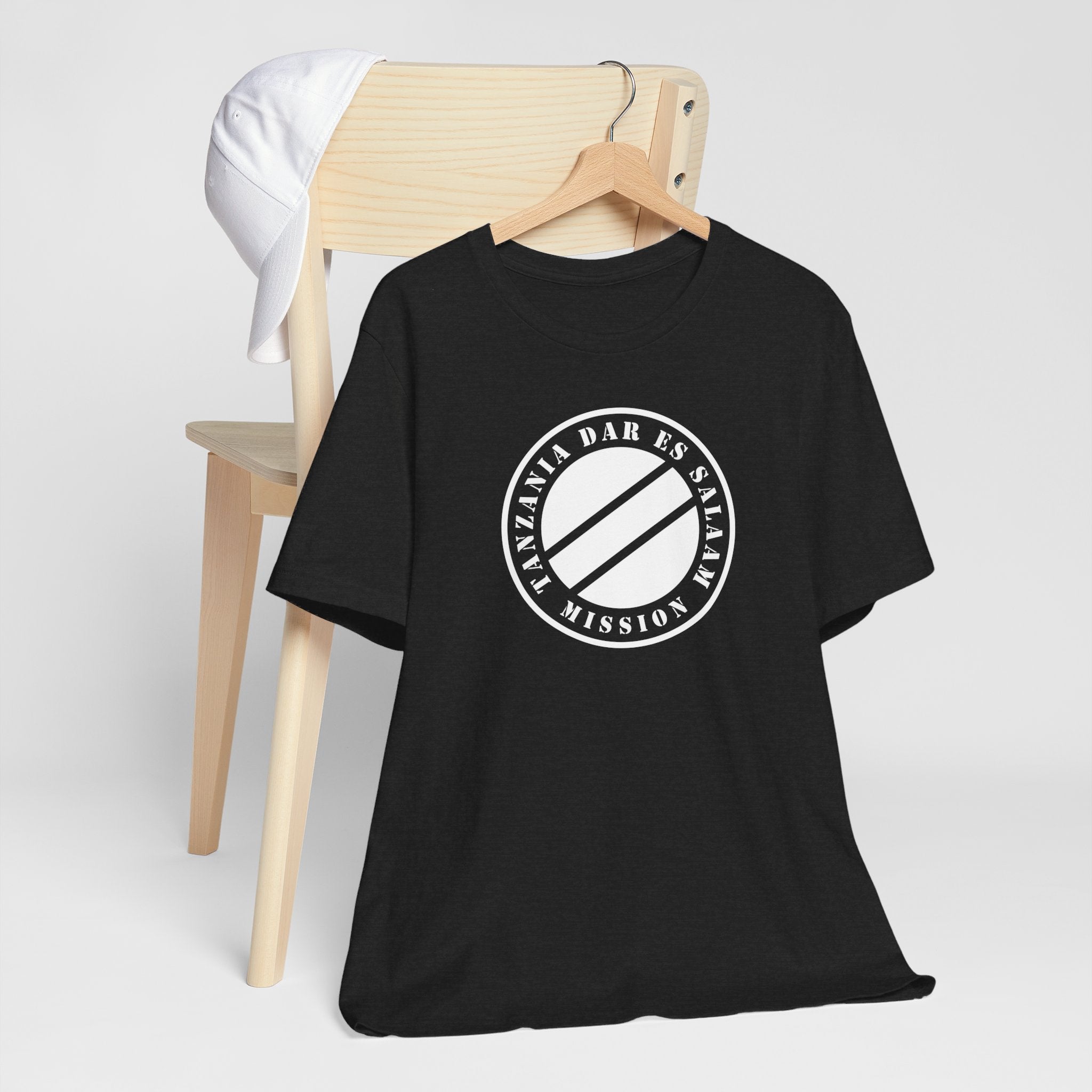 Tanzania Dar es Salaam Mission Circular Monochrome Logo T-Shirt - Mission Wishlist - LDS Missionary Gift Store