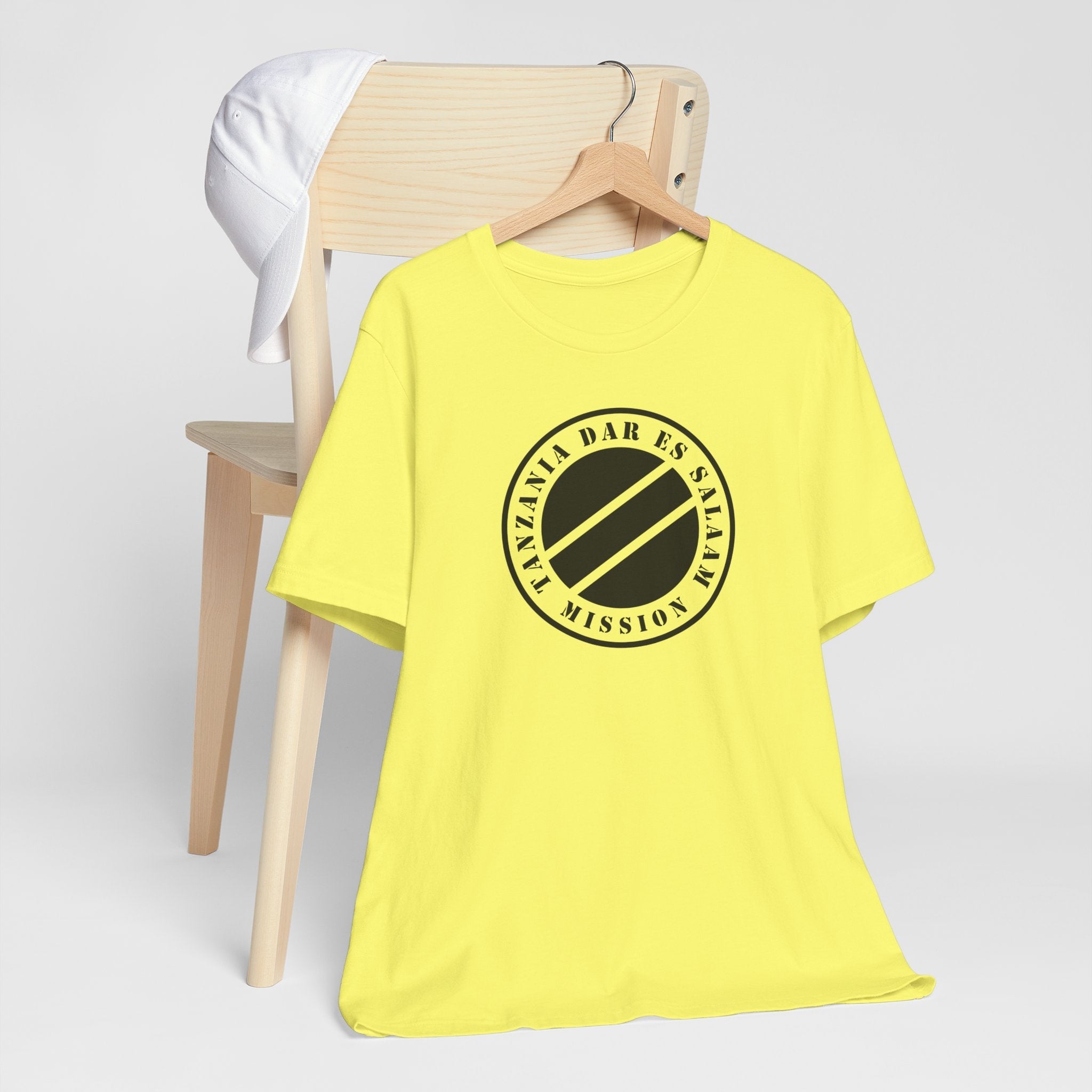 Tanzania Dar es Salaam Mission Circular Monochrome Logo T-Shirt - Mission Wishlist - LDS Missionary Gift Store