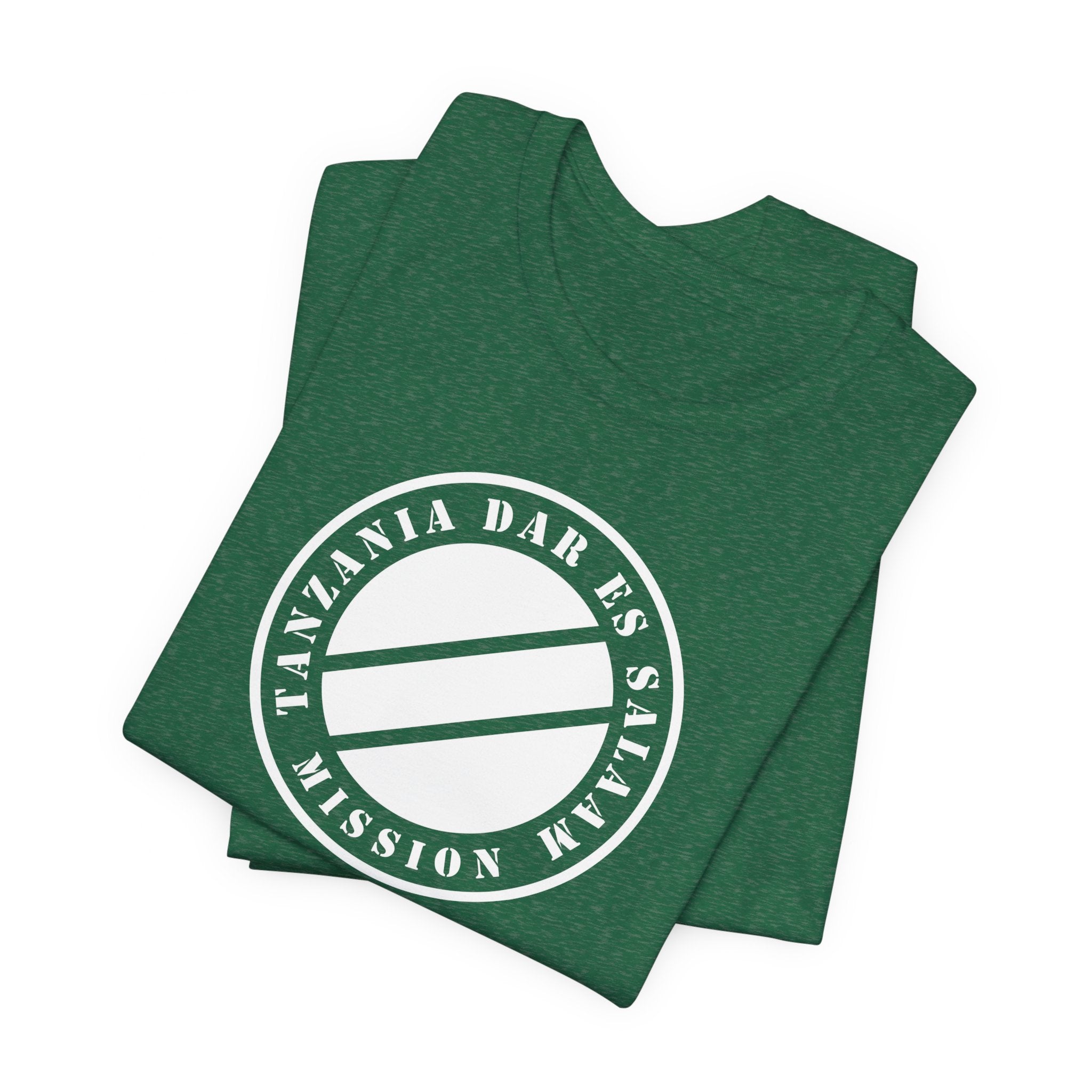Tanzania Dar es Salaam Mission Circular Monochrome Logo T-Shirt - Mission Wishlist - LDS Missionary Gift Store