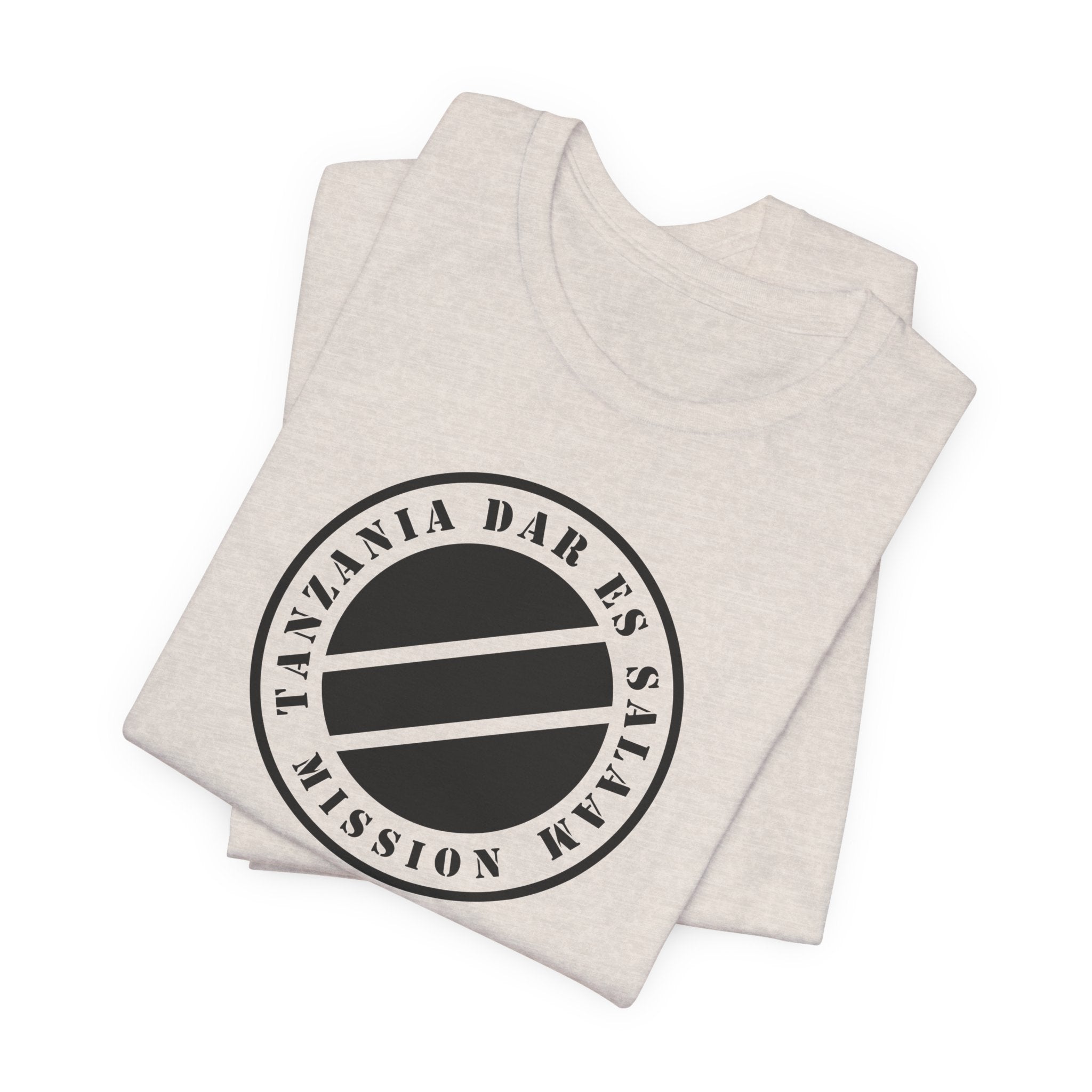 Tanzania Dar es Salaam Mission Circular Monochrome Logo T-Shirt - Mission Wishlist - LDS Missionary Gift Store