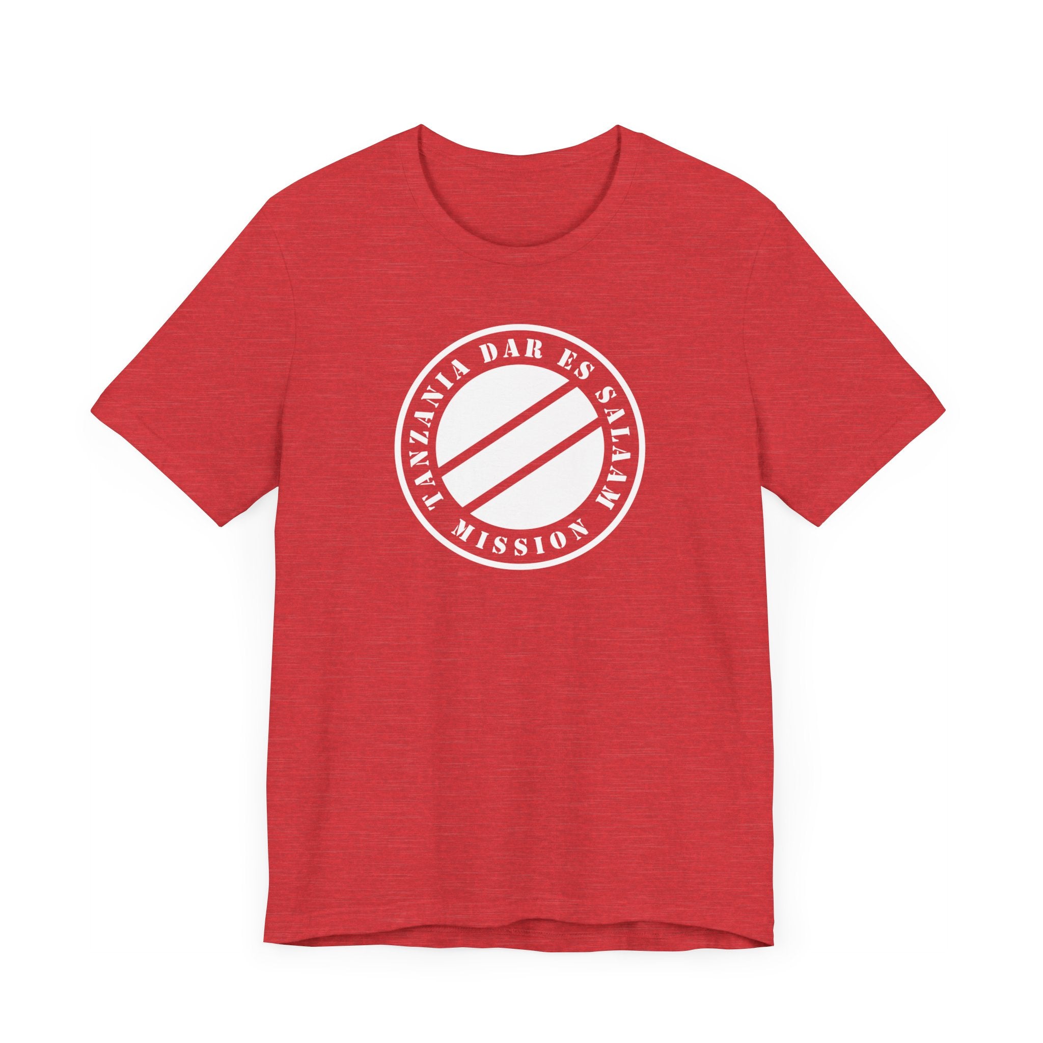 Tanzania Dar es Salaam Mission Circular Monochrome Logo T-Shirt - Mission Wishlist - LDS Missionary Gift Store