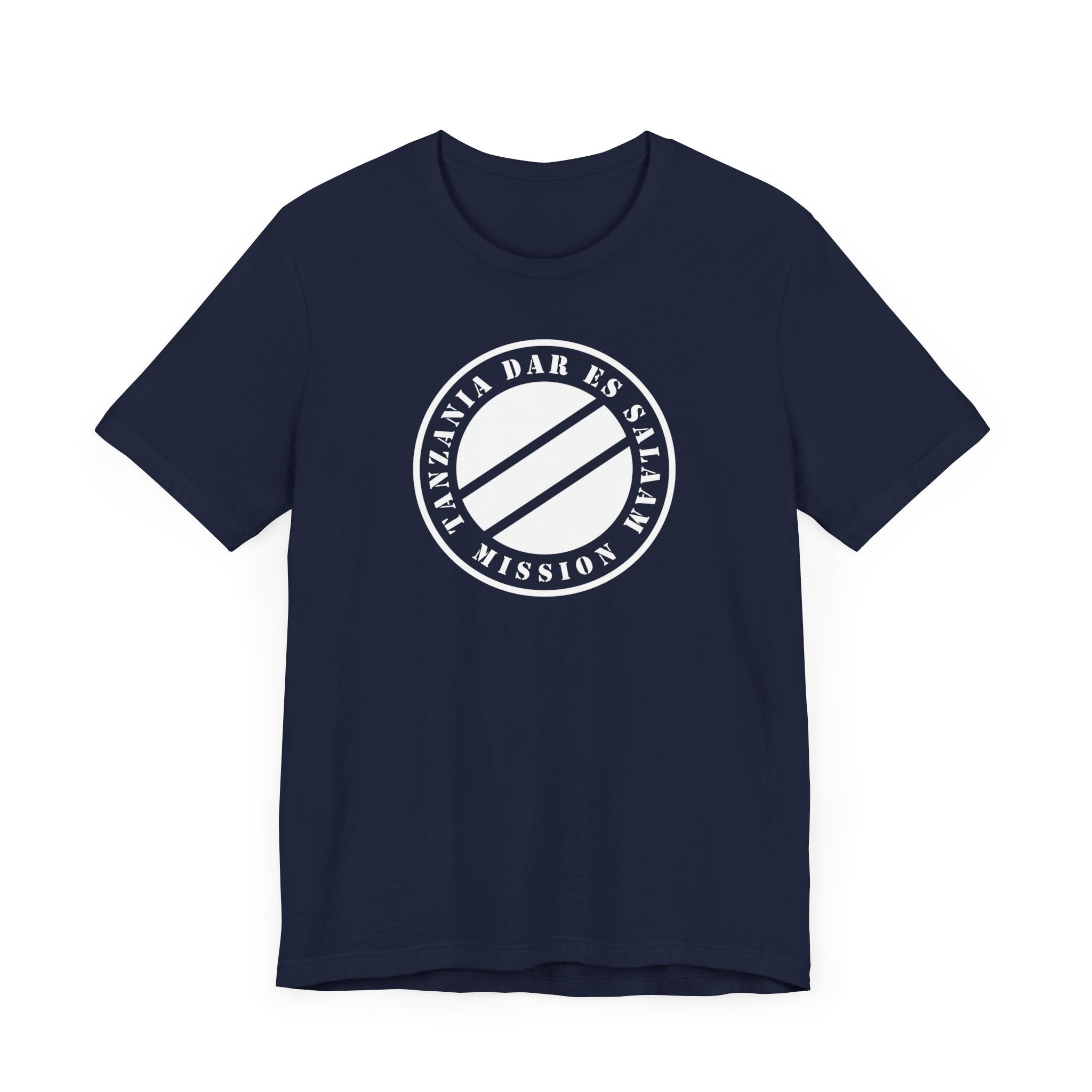 Tanzania Dar es Salaam Mission Circular Monochrome Logo T-Shirt - Mission Wishlist - LDS Missionary Gift Store