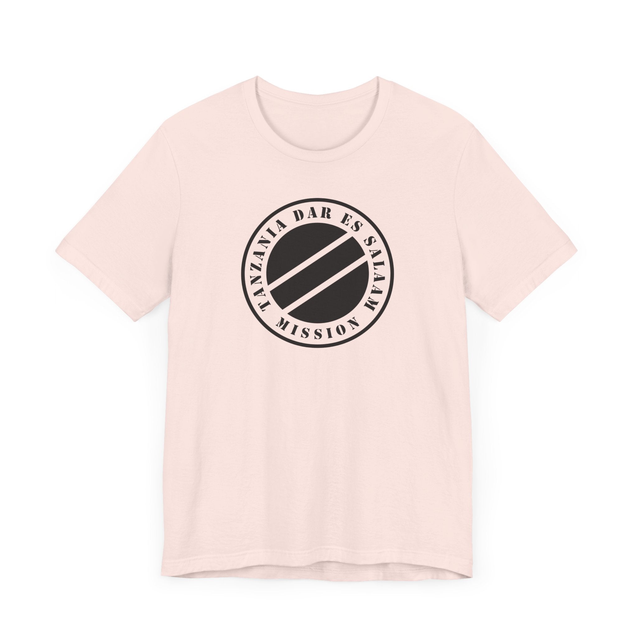 Tanzania Dar es Salaam Mission Circular Monochrome Logo T-Shirt - Mission Wishlist - LDS Missionary Gift Store