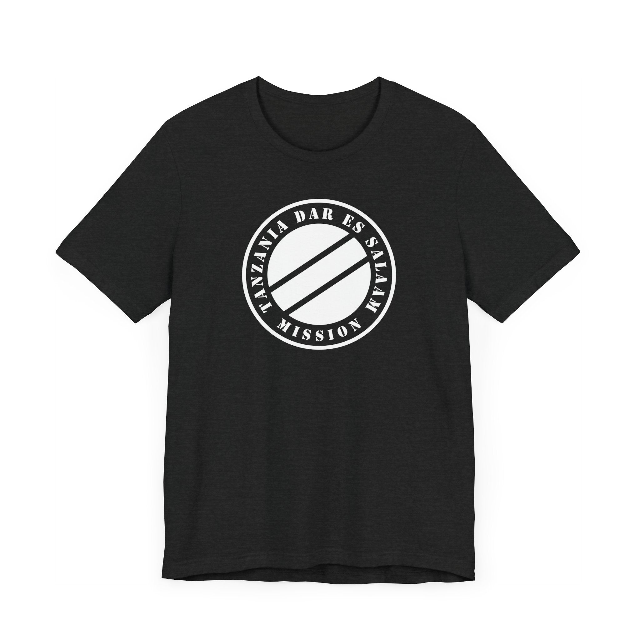 Tanzania Dar es Salaam Mission Circular Monochrome Logo T-Shirt - Mission Wishlist - LDS Missionary Gift Store