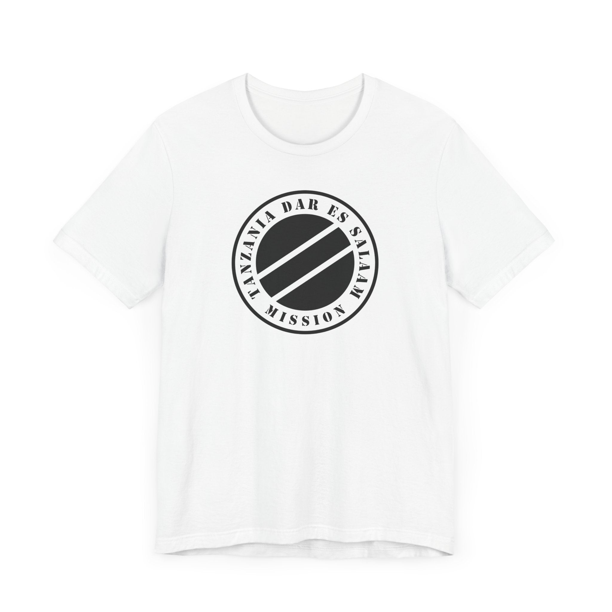 Tanzania Dar es Salaam Mission Circular Monochrome Logo T-Shirt - Mission Wishlist - LDS Missionary Gift Store