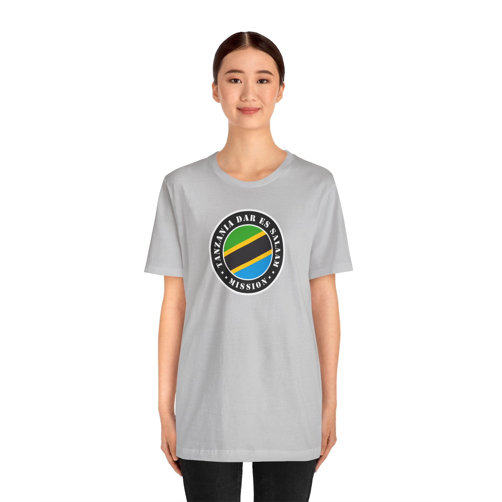 Tanzania Dar es Salaam Mission Flag Logo (Black Border) T-shirt - Mission Wishlist - LDS Missionary Gift Store