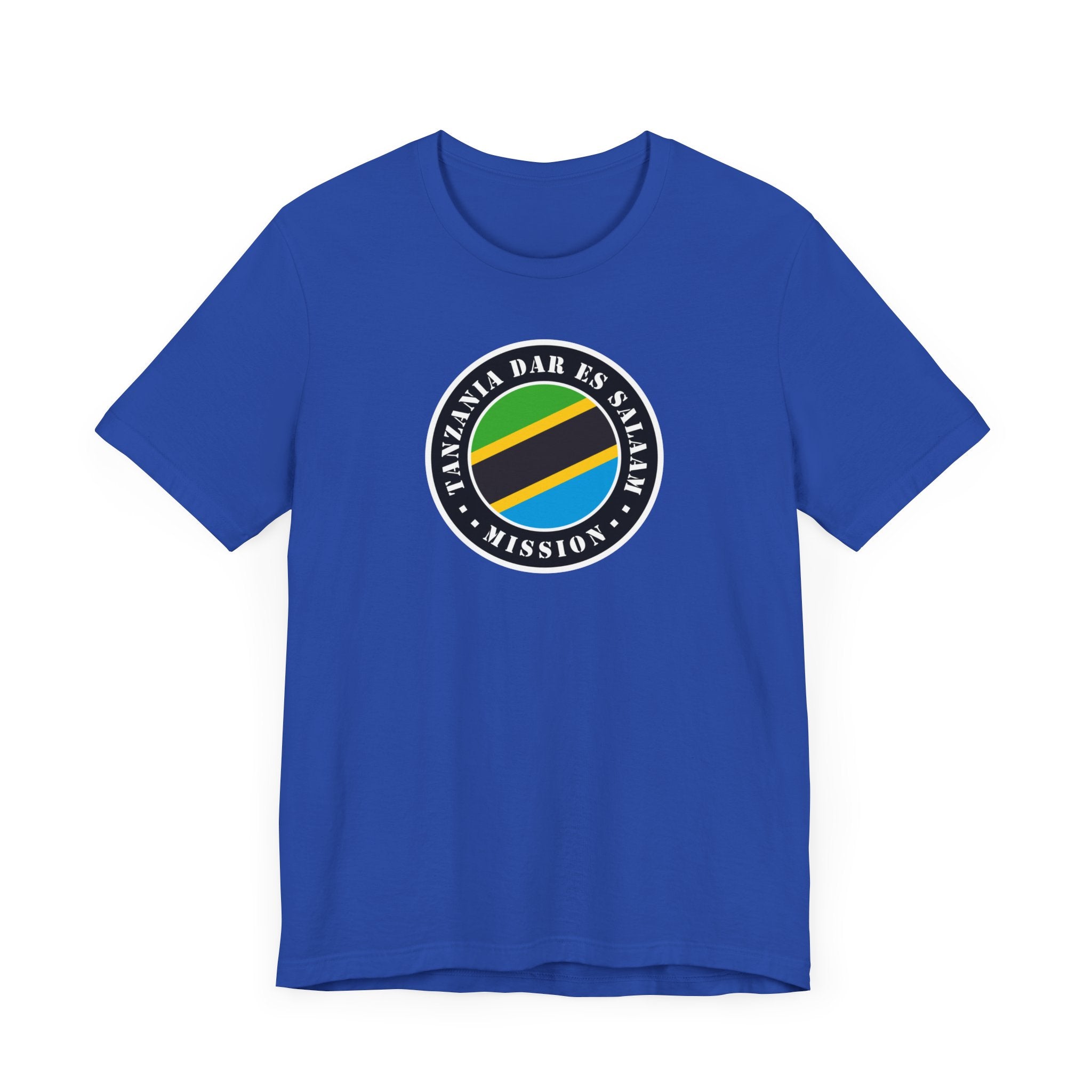 Tanzania Dar es Salaam Mission Flag Logo (Black Border) T-shirt - Mission Wishlist - LDS Missionary Gift Store