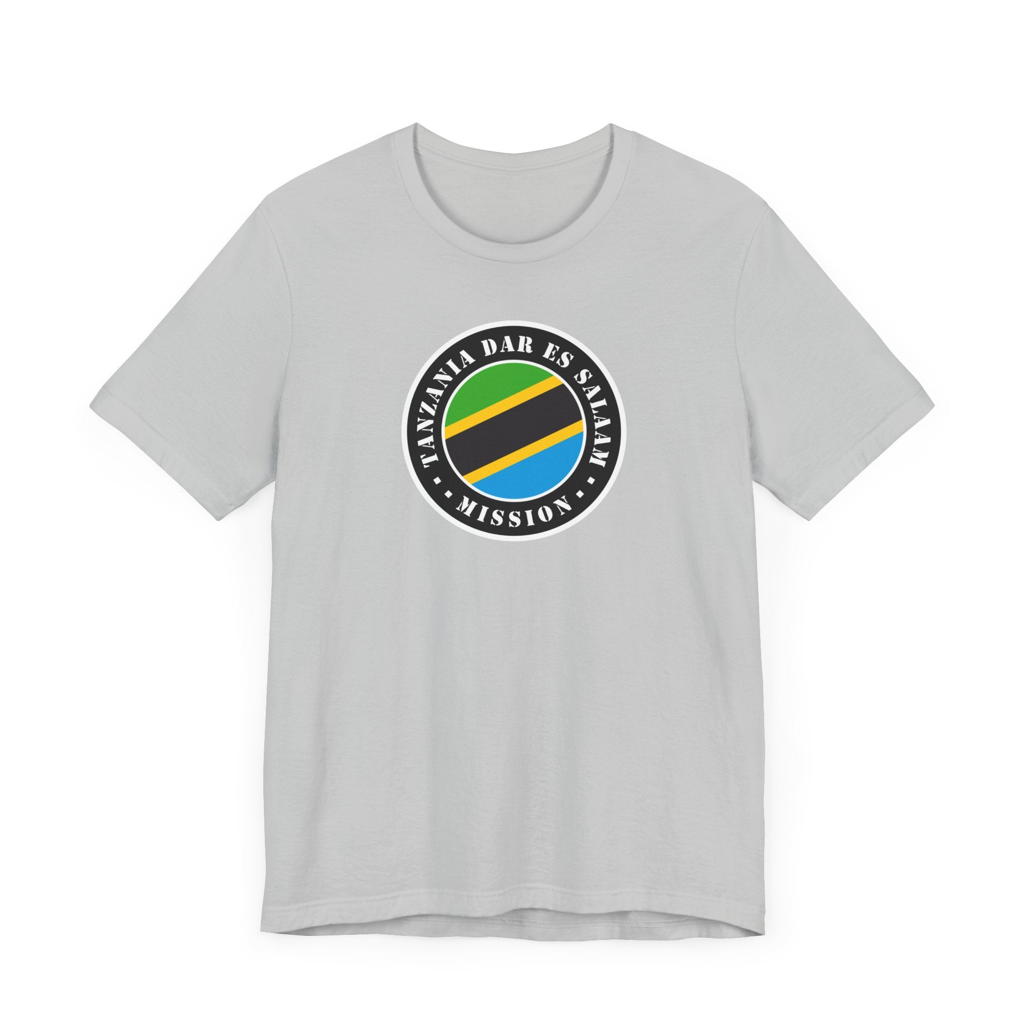 Tanzania Dar es Salaam Mission Flag Logo (Black Border) T-shirt - Mission Wishlist - LDS Missionary Gift Store