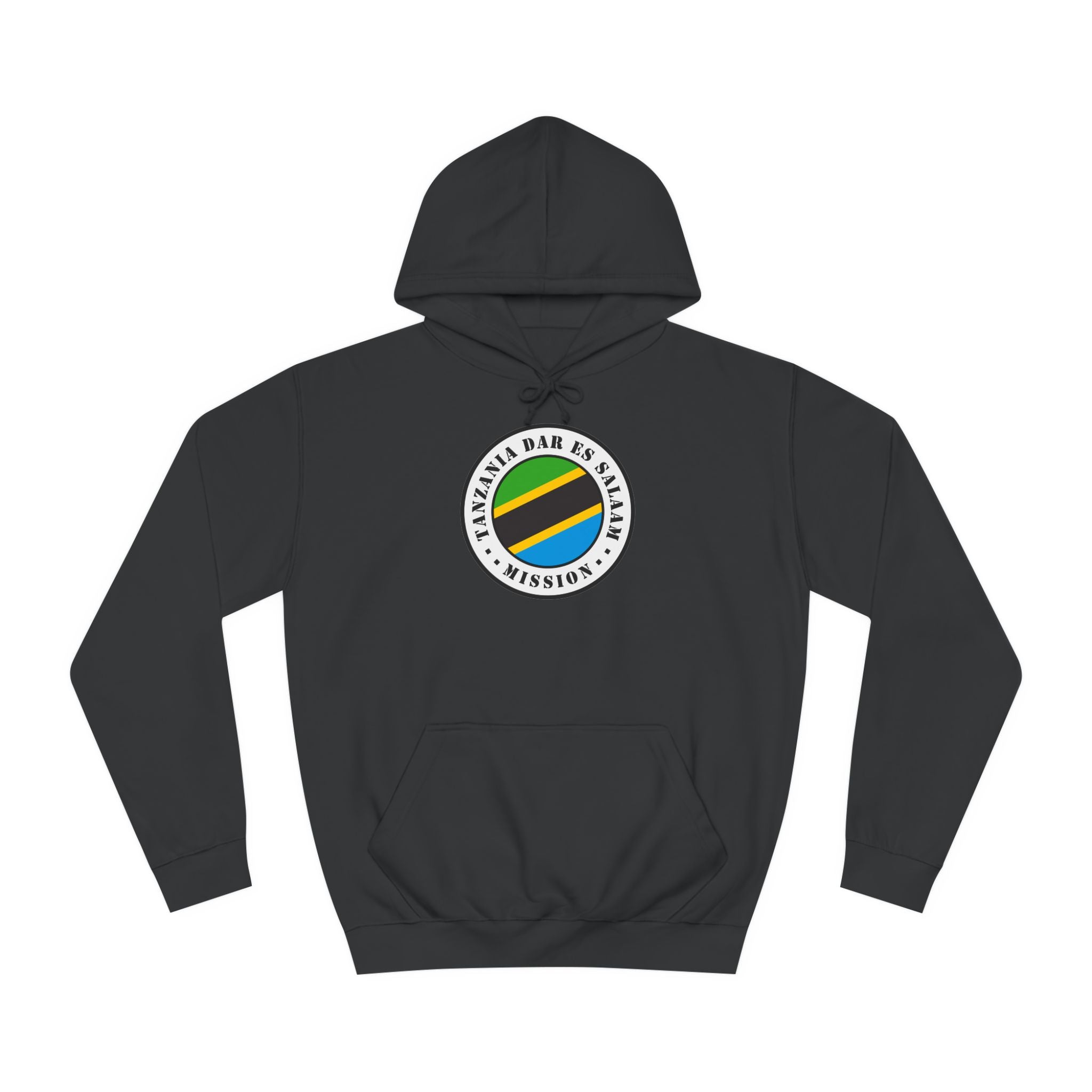 Tanzania Dar es Salaam Mission Flag Logo (White Border) College Hoodie - Latter-Day Saint LDS Missionary Gift - Book of Mormon