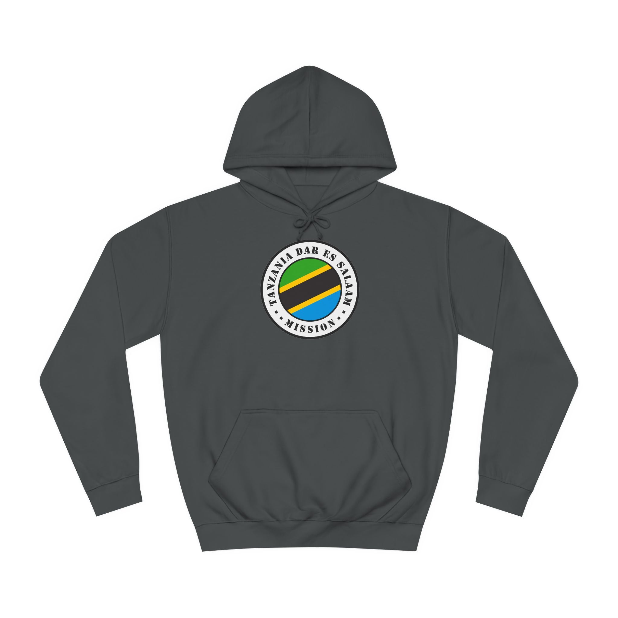 Tanzania Dar es Salaam Mission Flag Logo (White Border) College Hoodie - Latter-Day Saint LDS Missionary Gift - Book of Mormon
