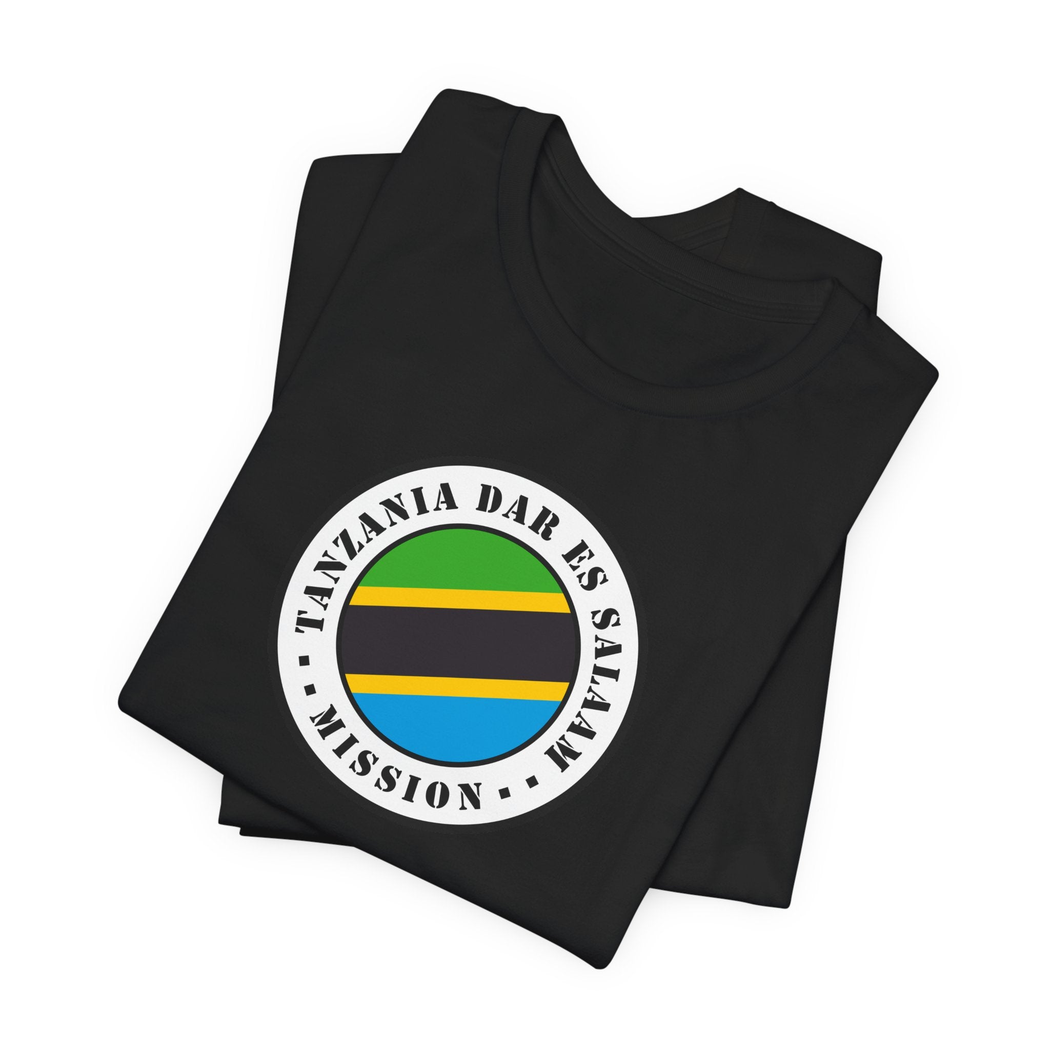 Tanzania Dar es Salaam Mission Flag Logo (White Border) T-shirt - Latter-Day Saint LDS Missionary Gift - Book of Mormon