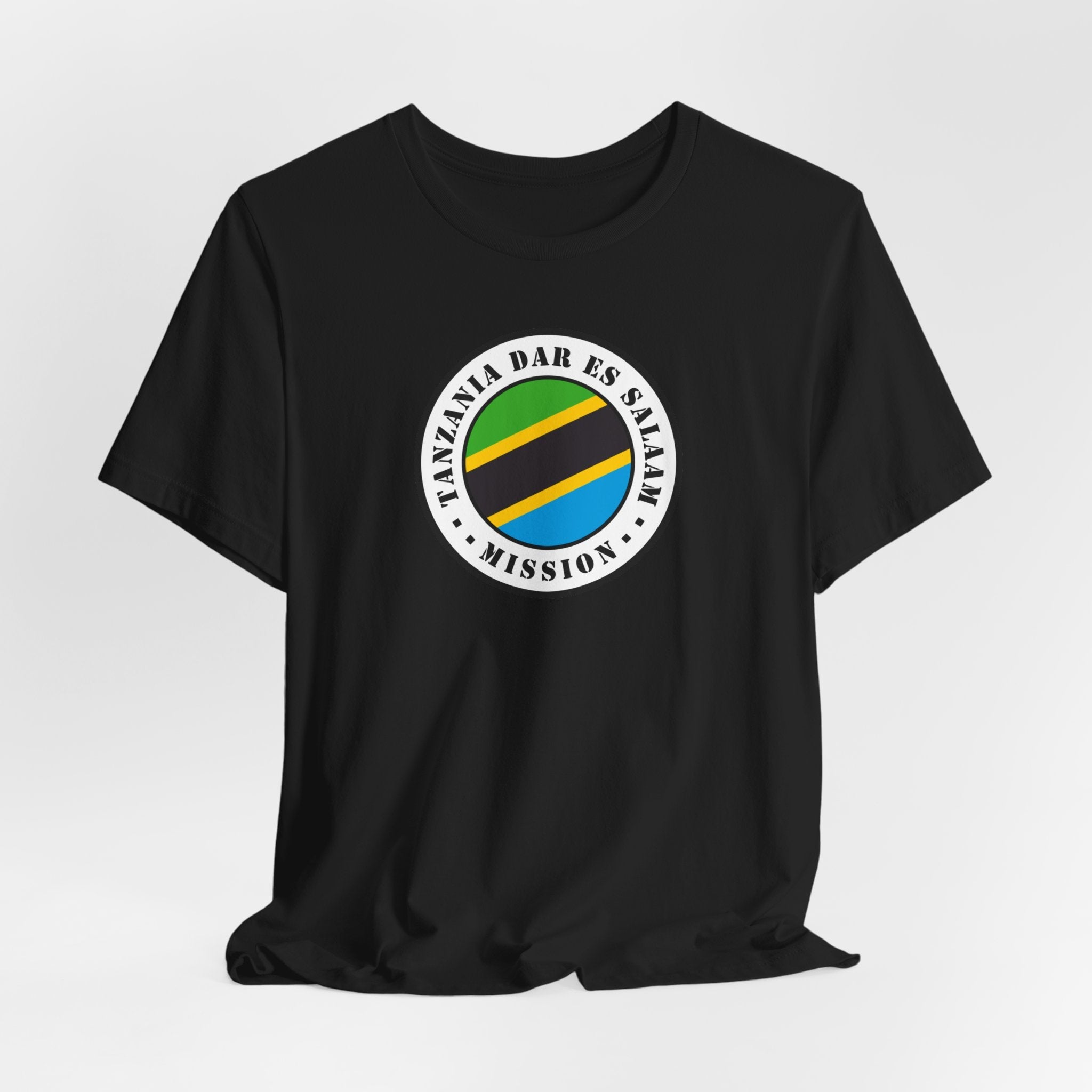 Tanzania Dar es Salaam Mission Flag Logo (White Border) T-shirt - Latter-Day Saint LDS Missionary Gift - Book of Mormon