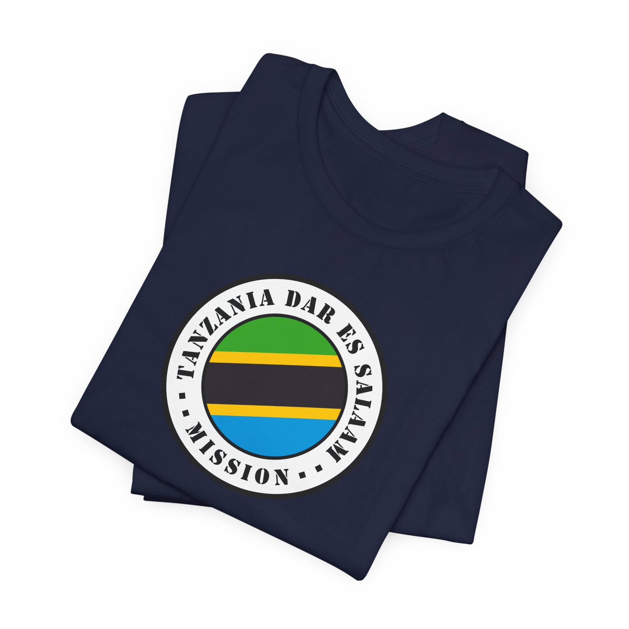 Tanzania Dar es Salaam Mission Flag Logo (White Border) T-shirt - Latter-Day Saint LDS Missionary Gift - Book of Mormon