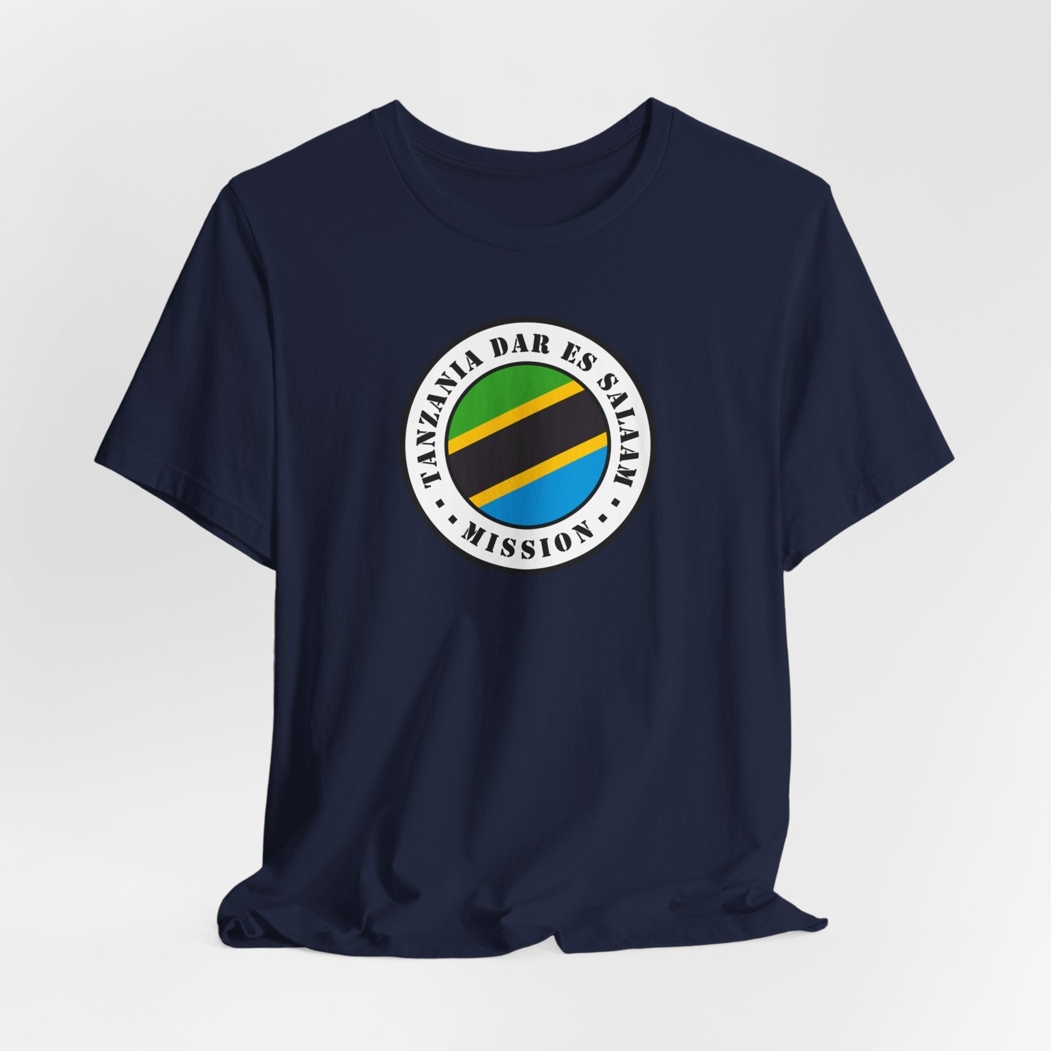 Tanzania Dar es Salaam Mission Flag Logo (White Border) T-shirt - Latter-Day Saint LDS Missionary Gift - Book of Mormon