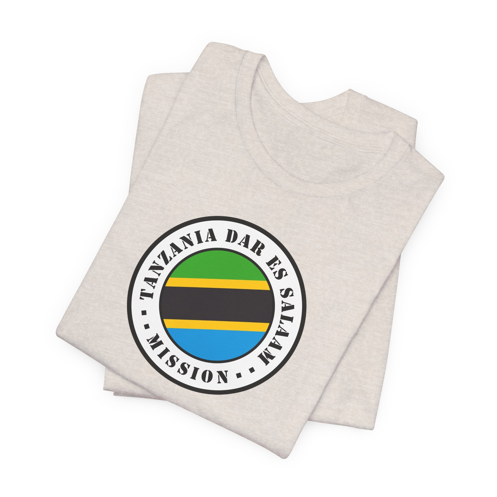 Tanzania Dar es Salaam Mission Flag Logo (White Border) T-shirt - Latter-Day Saint LDS Missionary Gift - Book of Mormon