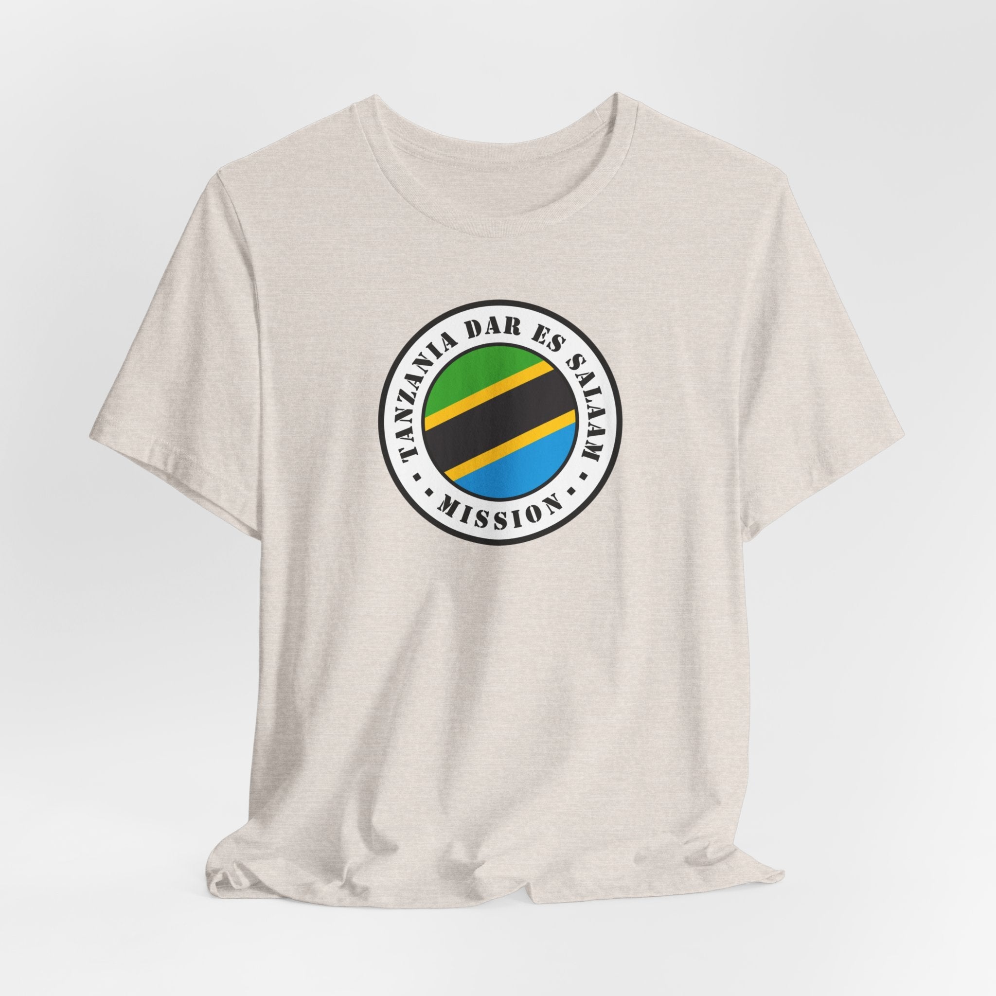 Tanzania Dar es Salaam Mission Flag Logo (White Border) T-shirt - Latter-Day Saint LDS Missionary Gift - Book of Mormon
