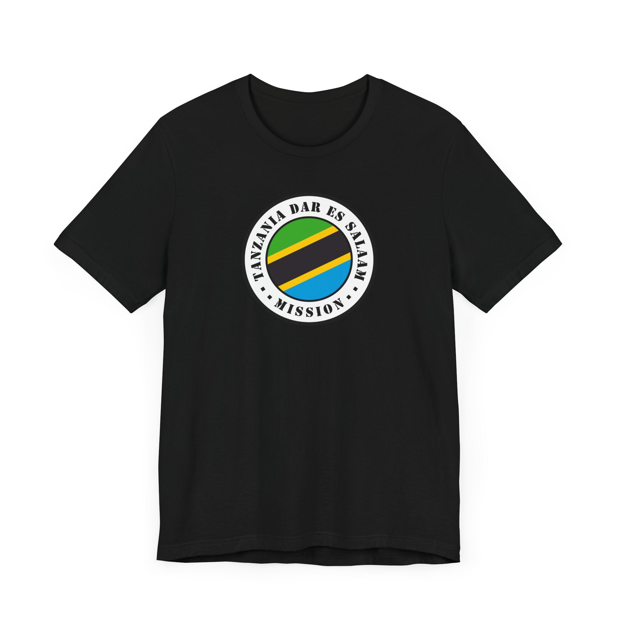 Tanzania Dar es Salaam Mission Flag Logo (White Border) T-shirt - Latter-Day Saint LDS Missionary Gift - Book of Mormon