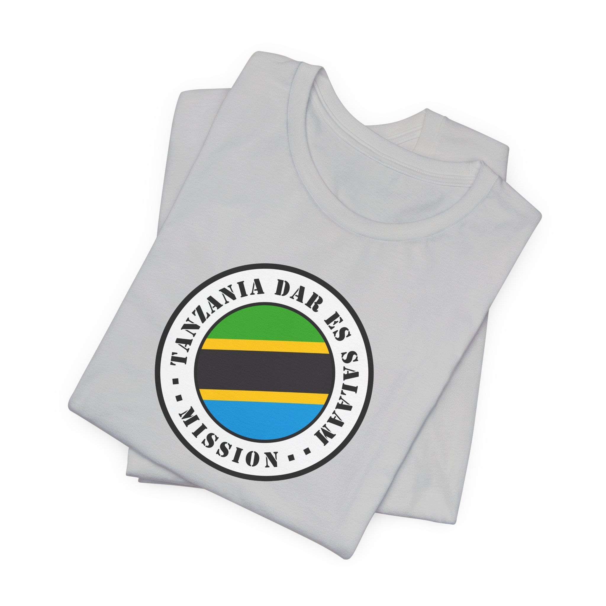 Tanzania Dar es Salaam Mission Flag Logo (White Border) T-shirt - Latter-Day Saint LDS Missionary Gift - Book of Mormon