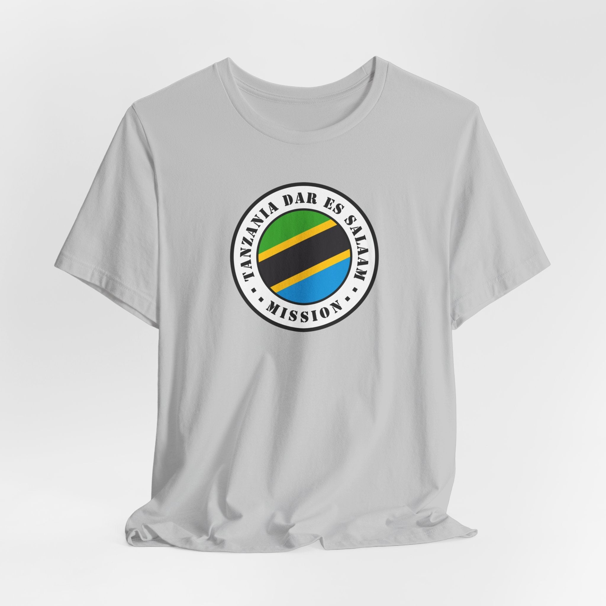 Tanzania Dar es Salaam Mission Flag Logo (White Border) T-shirt - Latter-Day Saint LDS Missionary Gift - Book of Mormon
