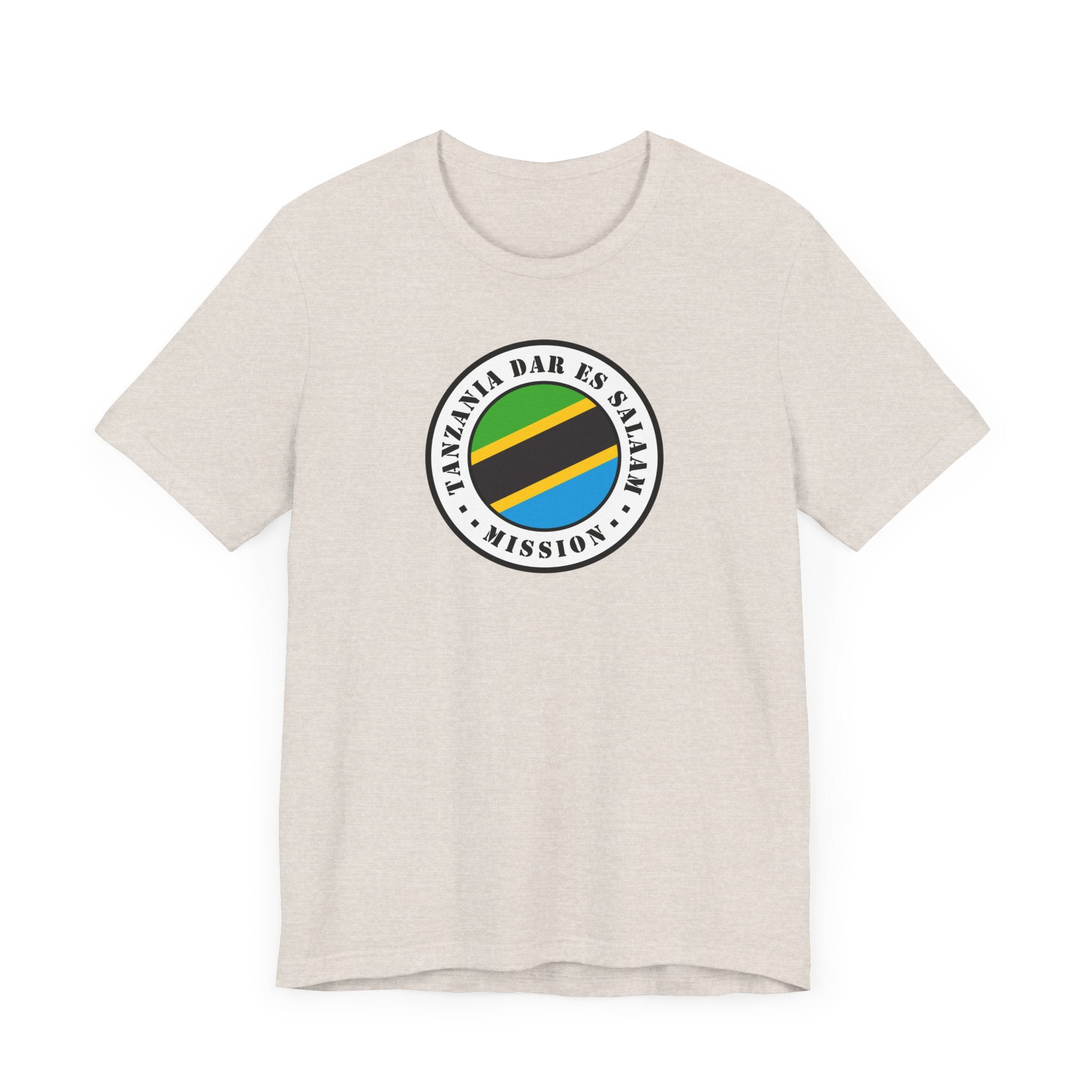 Tanzania Dar es Salaam Mission Flag Logo (White Border) T-shirt - Latter-Day Saint LDS Missionary Gift - Book of Mormon