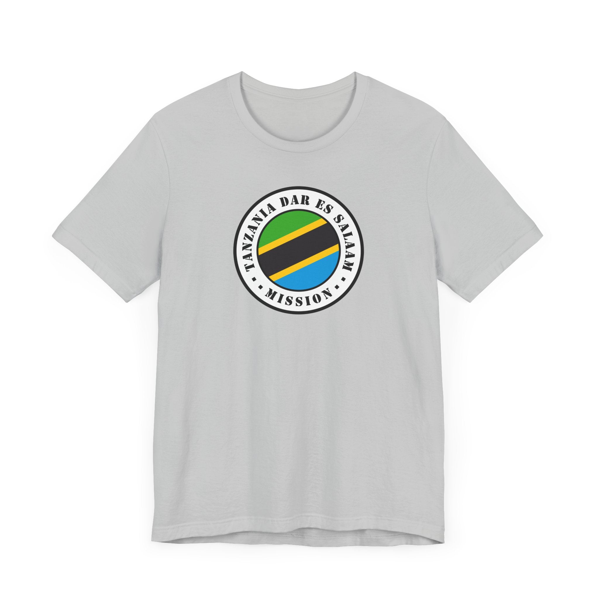 Tanzania Dar es Salaam Mission Flag Logo (White Border) T-shirt - Latter-Day Saint LDS Missionary Gift - Book of Mormon