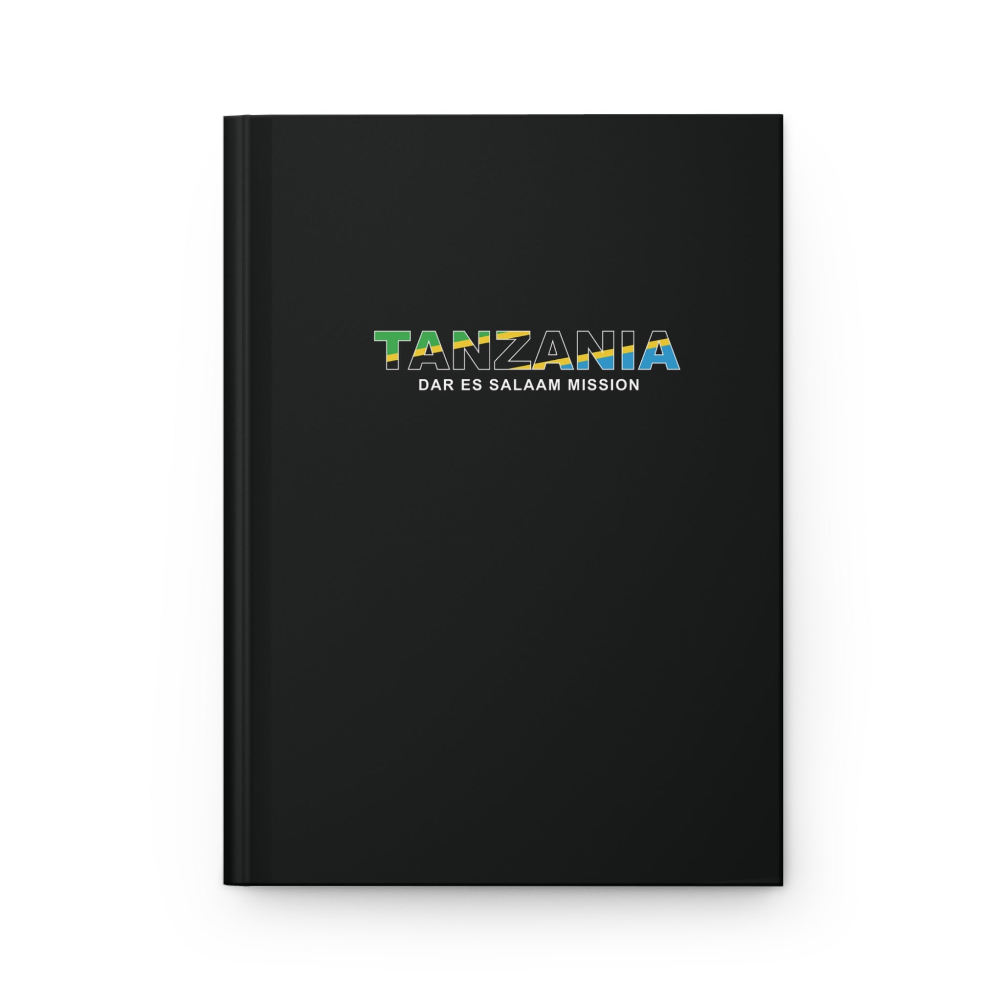Tanzania Dar es Salaam Mission Flag Title Black Hardcover Journal Matte - Mission Wishlist - LDS Missionary Gift Store