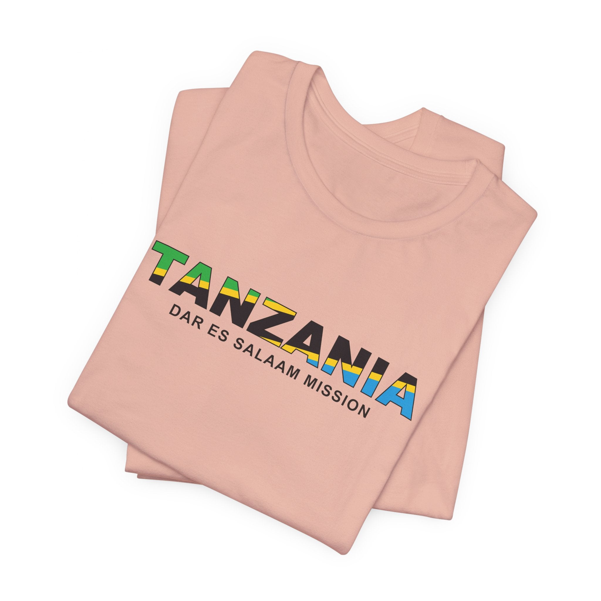 Tanzania Dar es Salaam Mission Flag Title T-shirt - Mission Wishlist - LDS Missionary Gift Store