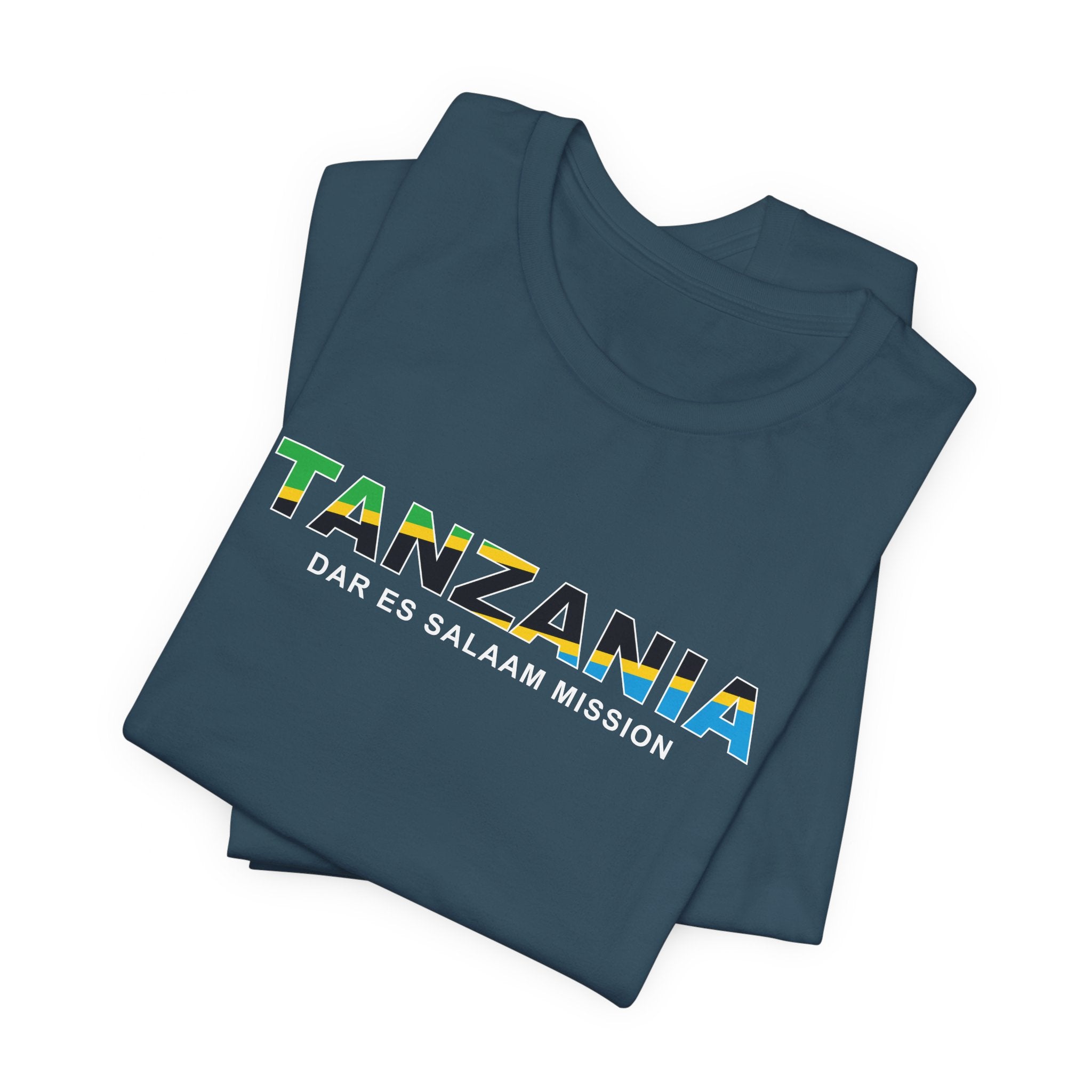 Tanzania Dar es Salaam Mission Flag Title T-shirt - Mission Wishlist - LDS Missionary Gift Store
