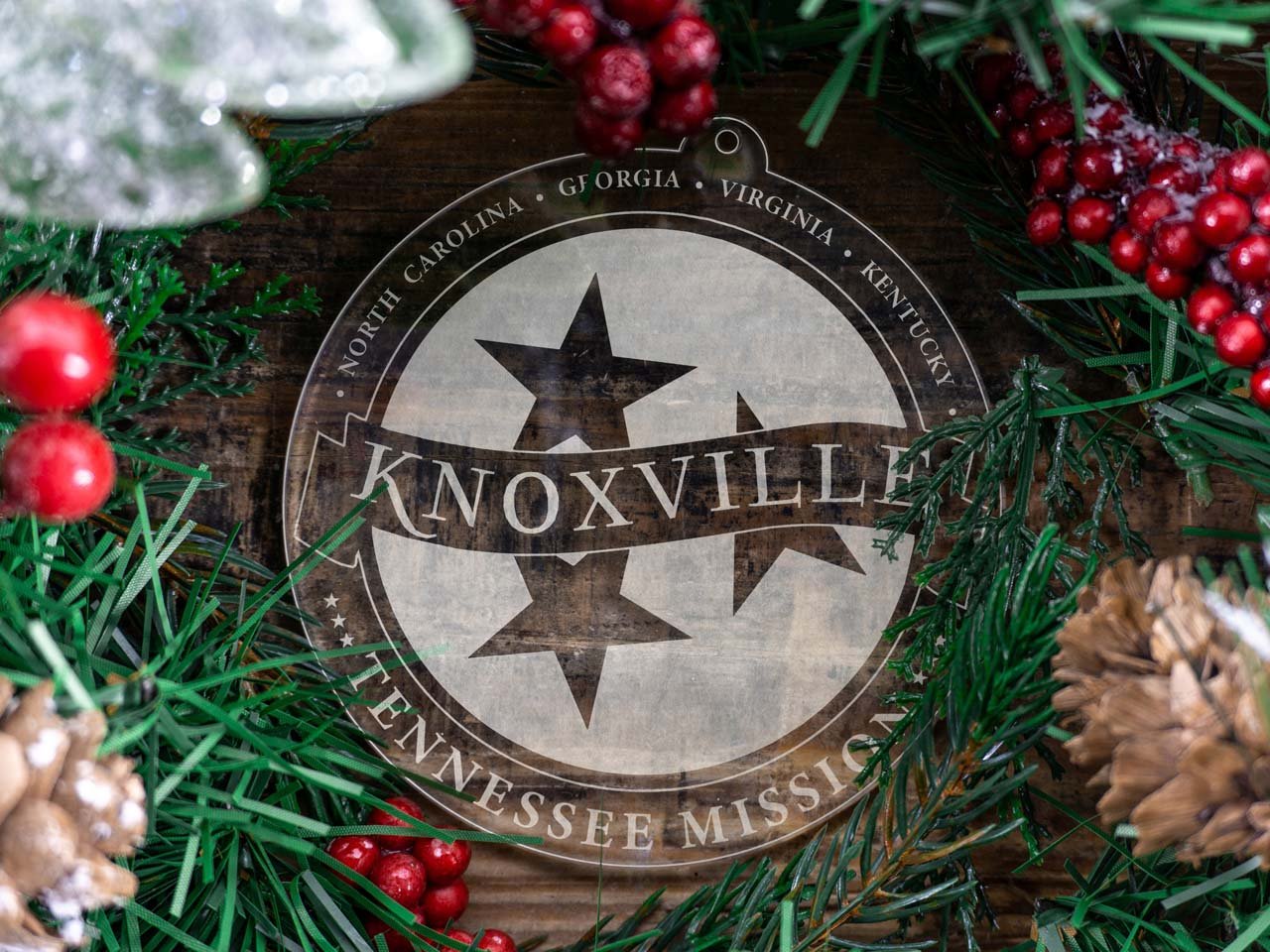 Tennessee Knoxville Mission Christmas Ornament - Latter-Day Saint LDS Missionary Gift - Book of Mormon