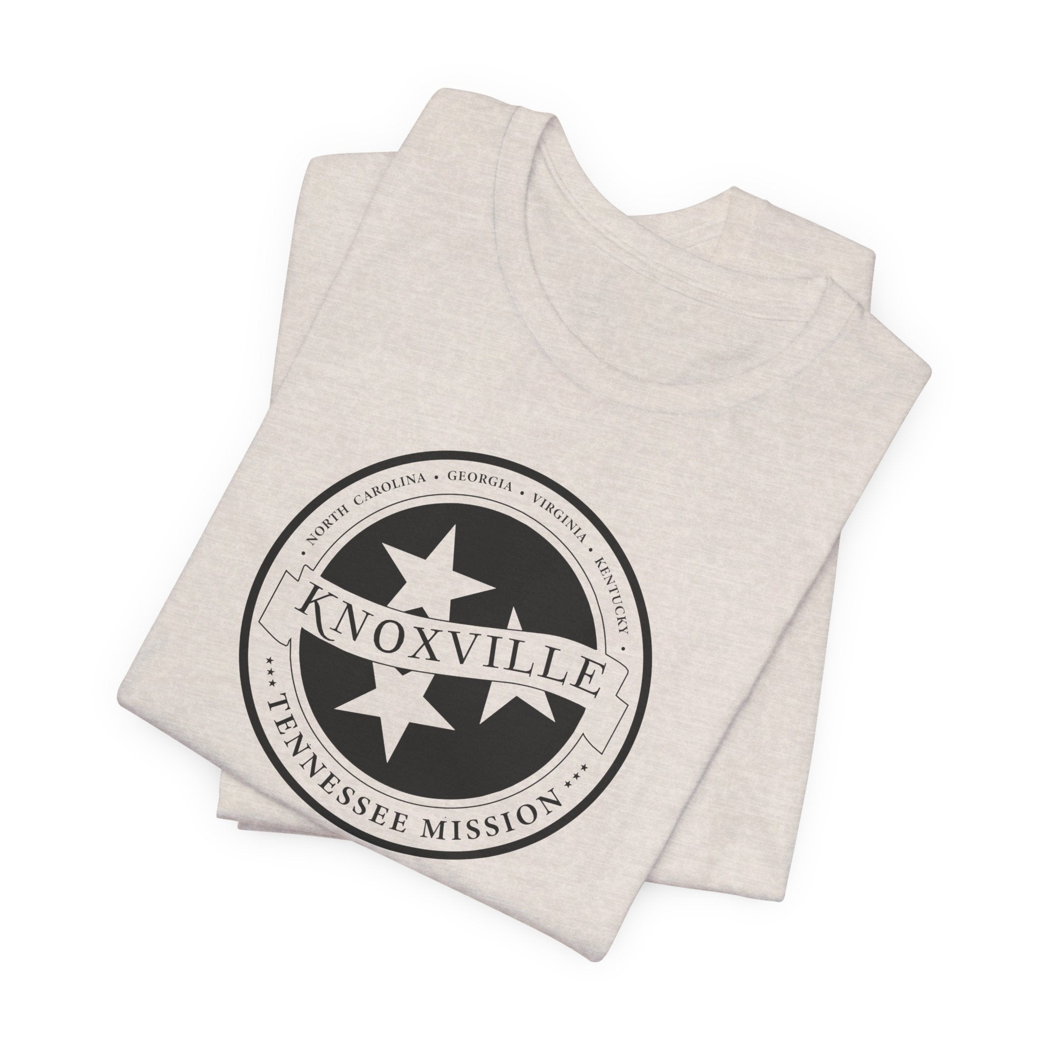 Tennessee Knoxville Mission Circular Monochrome Logo T-Shirt - Mission Wishlist - LDS Missionary Gift Store