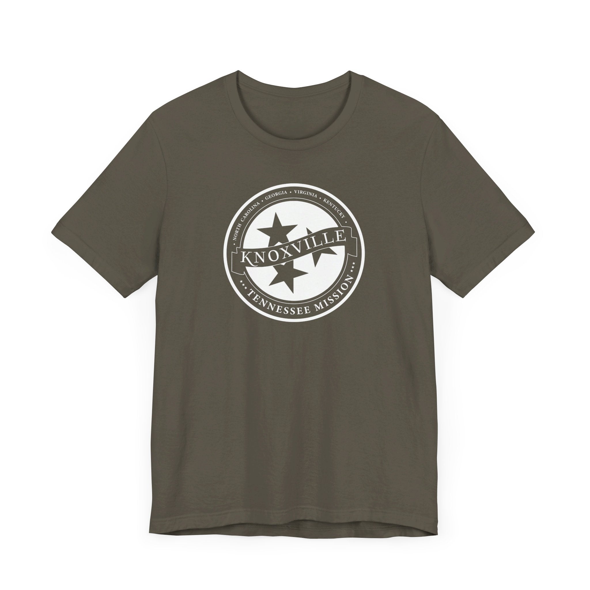 Tennessee Knoxville Mission Circular Monochrome Logo T-Shirt - Mission Wishlist - LDS Missionary Gift Store
