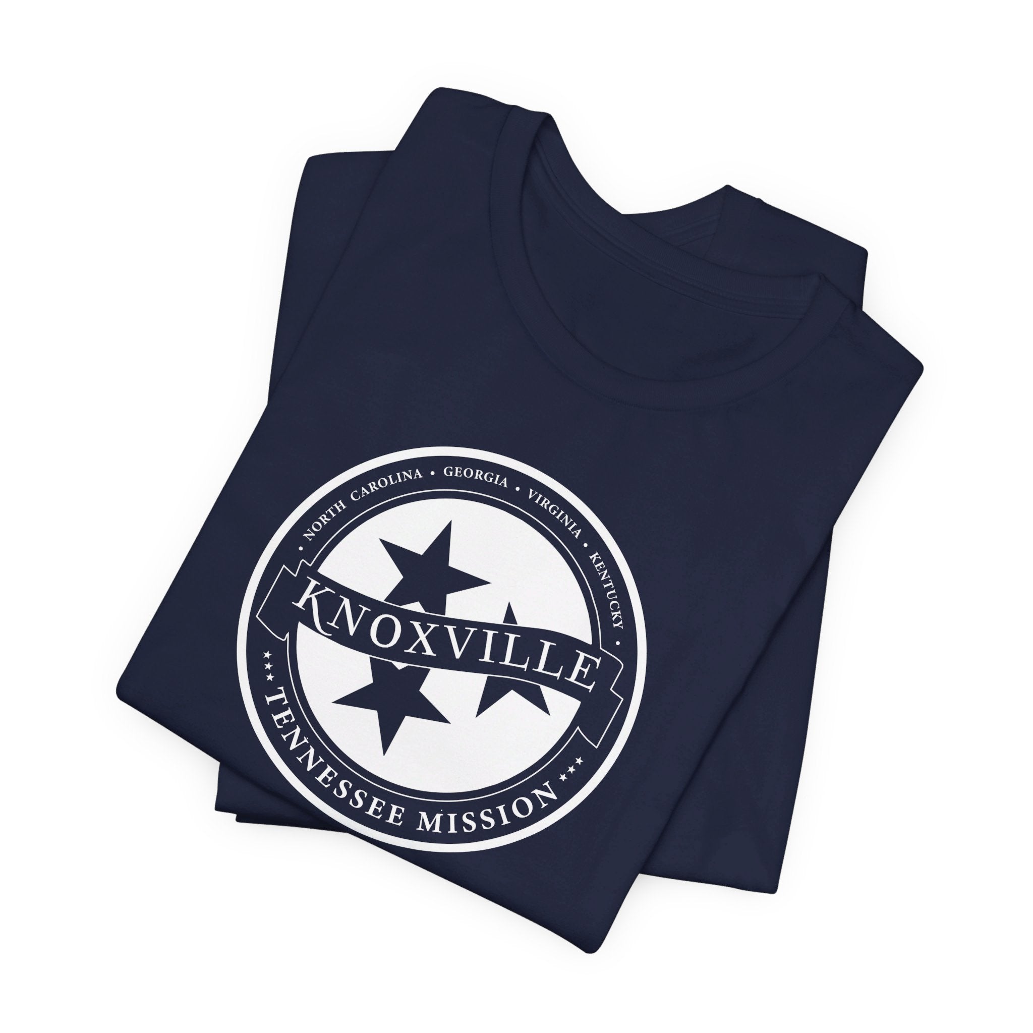 Tennessee Knoxville Mission Circular Monochrome Logo T-Shirt - Mission Wishlist - LDS Missionary Gift Store