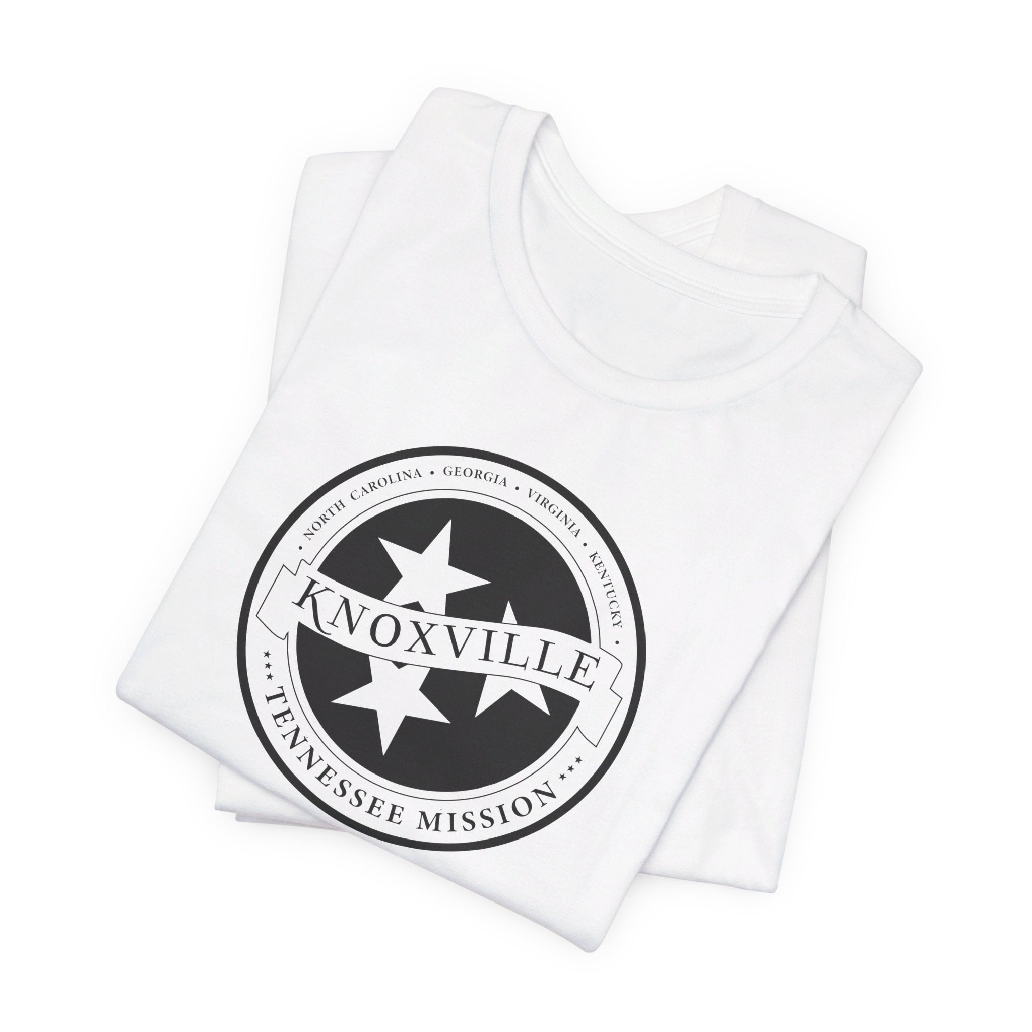 Tennessee Knoxville Mission Circular Monochrome Logo T-Shirt - Mission Wishlist - LDS Missionary Gift Store