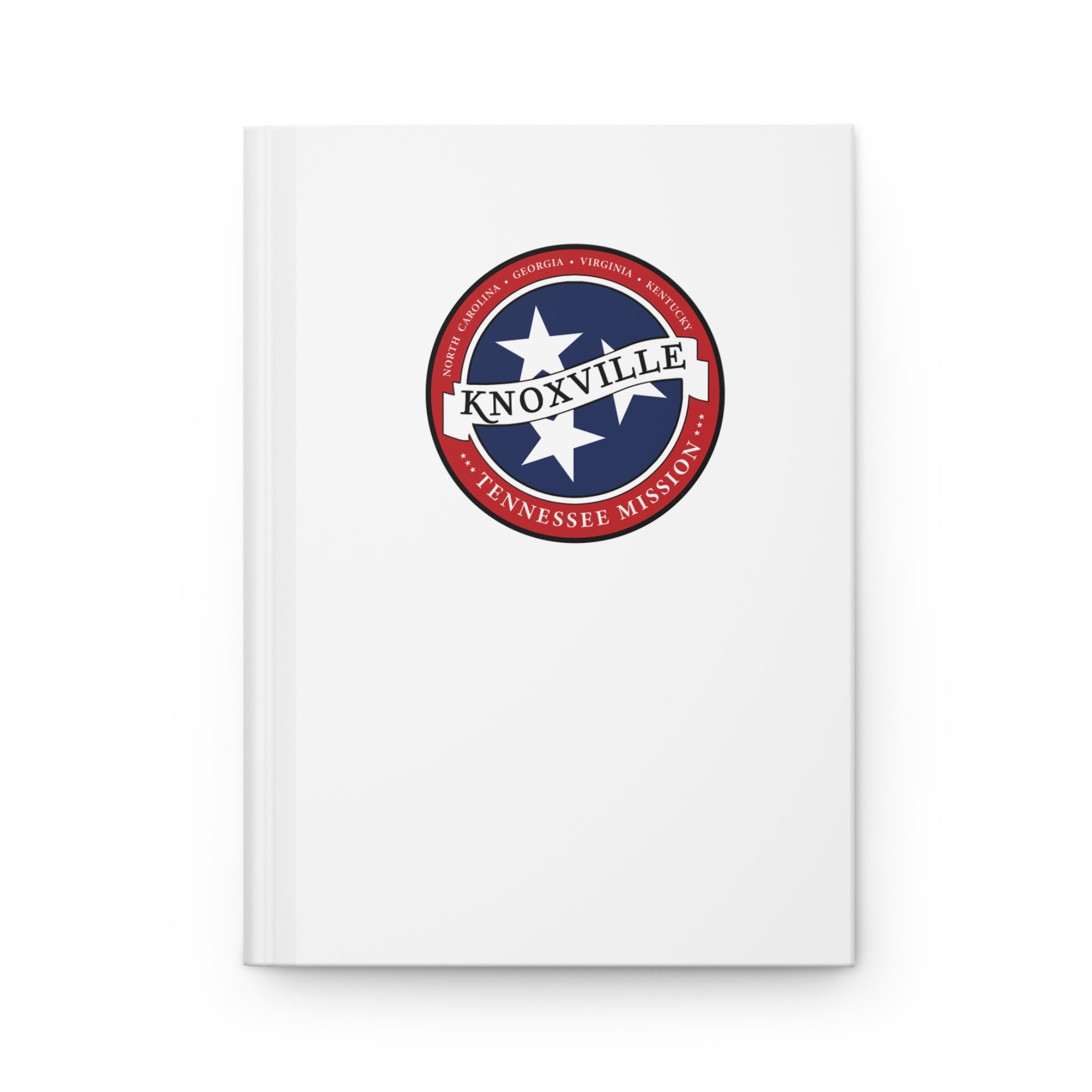 Tennessee Knoxville Mission Logo Design White Hardcover Journal Matte - Latter-Day Saint LDS Missionary Gift - Book of Mormon