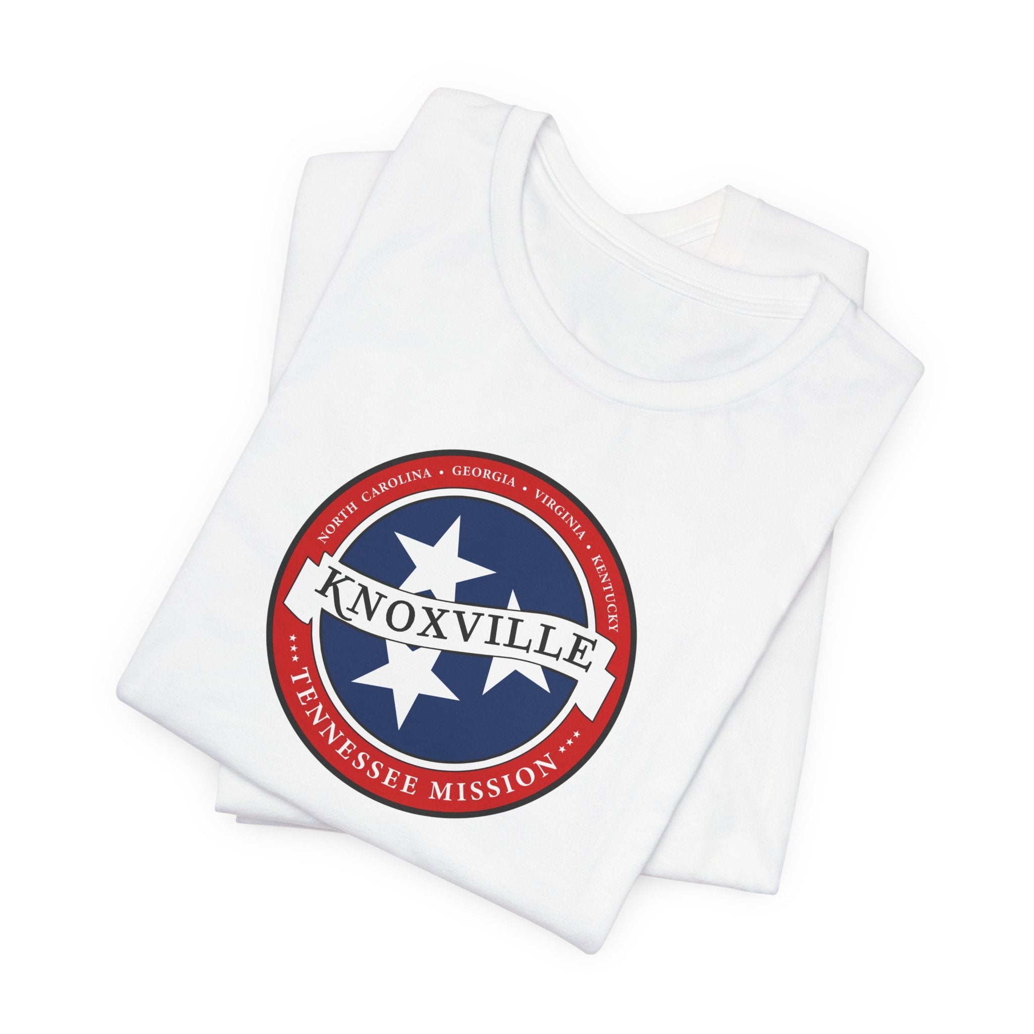 Tennessee Knoxville Mission State Flag Logo (White Border) T-shirt - Latter-Day Saint LDS Missionary Gift - Book of Mormon