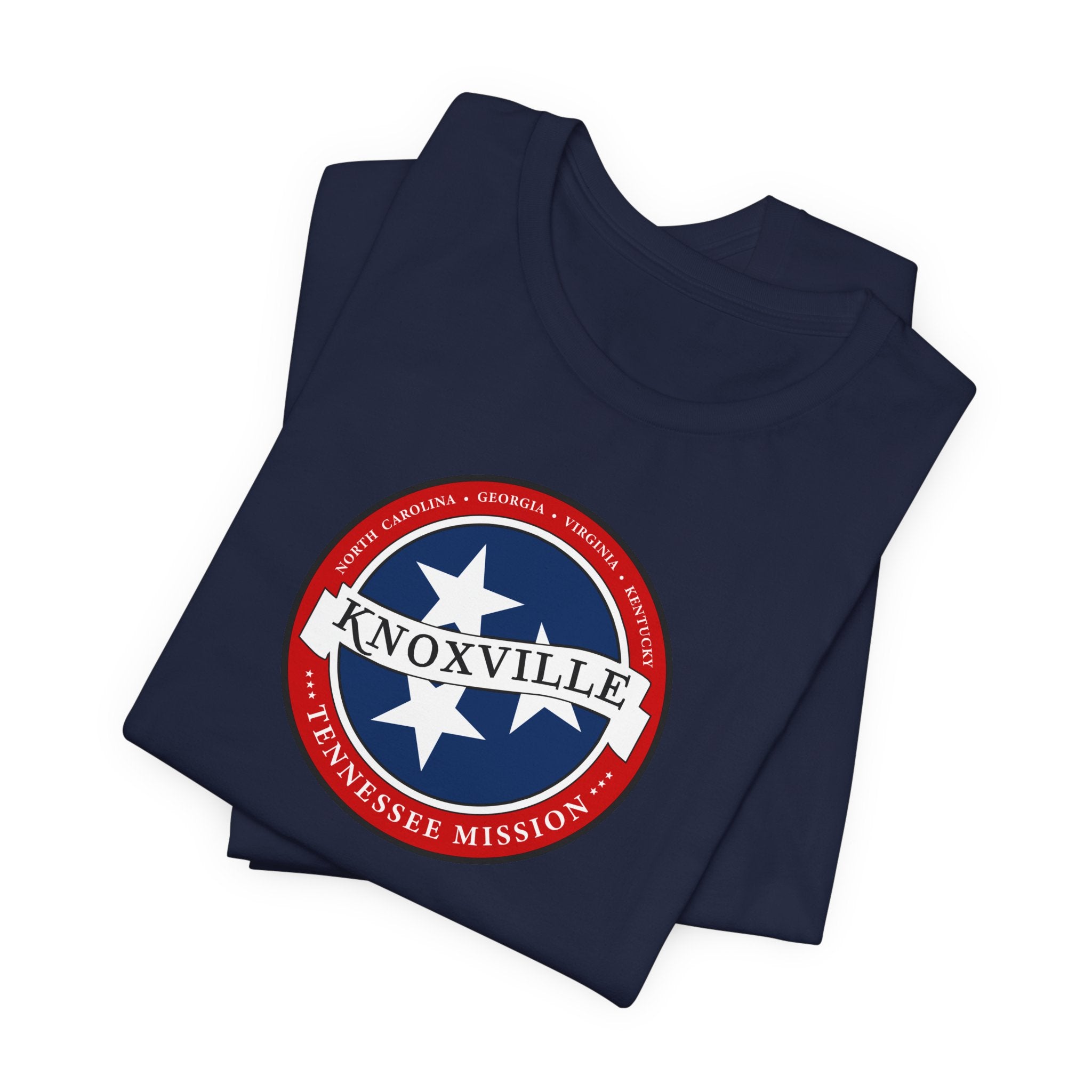 Tennessee Knoxville Mission State Flag Logo (White Border) T-shirt - Latter-Day Saint LDS Missionary Gift - Book of Mormon