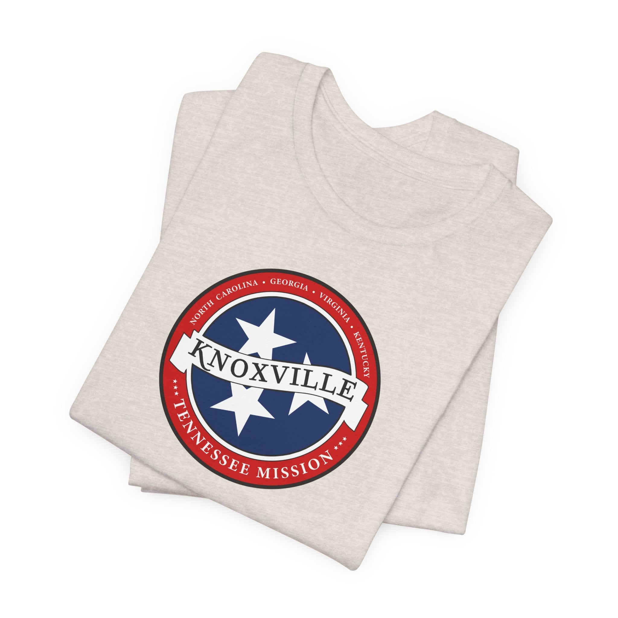 Tennessee Knoxville Mission State Flag Logo (White Border) T-shirt - Latter-Day Saint LDS Missionary Gift - Book of Mormon