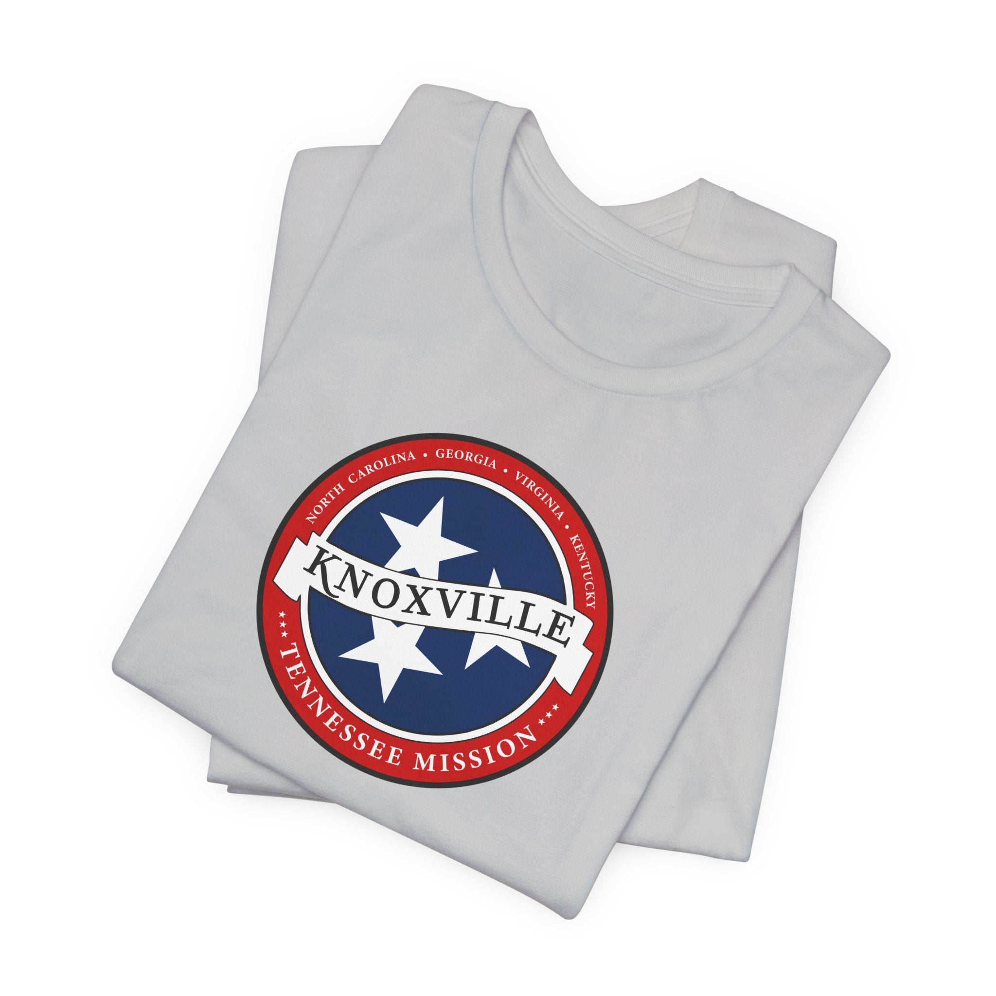 Tennessee Knoxville Mission State Flag Logo (White Border) T-shirt - Latter-Day Saint LDS Missionary Gift - Book of Mormon