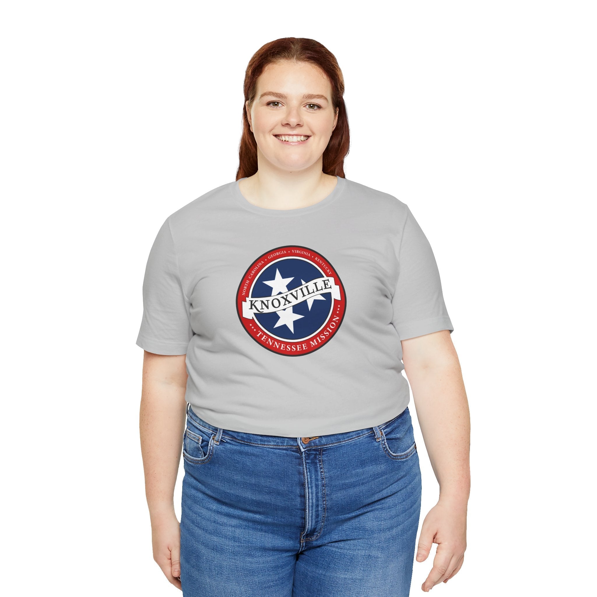 Tennessee Knoxville Mission State Flag Logo (White Border) T-shirt - Latter-Day Saint LDS Missionary Gift - Book of Mormon