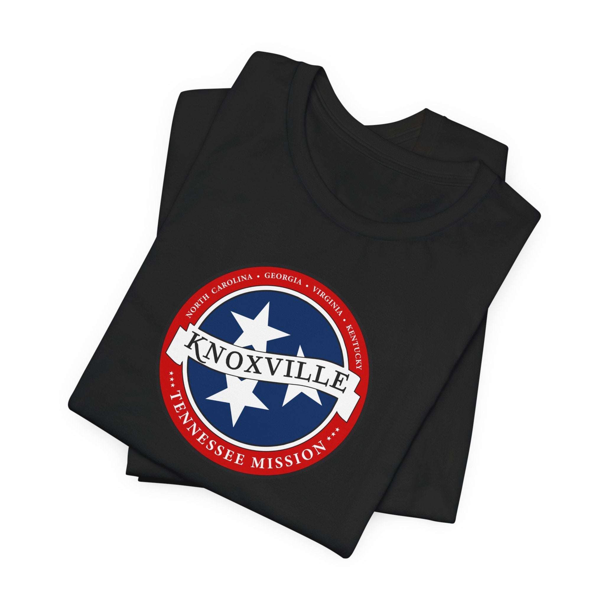 Tennessee Knoxville Mission State Flag Logo (White Border) T-shirt - Latter-Day Saint LDS Missionary Gift - Book of Mormon