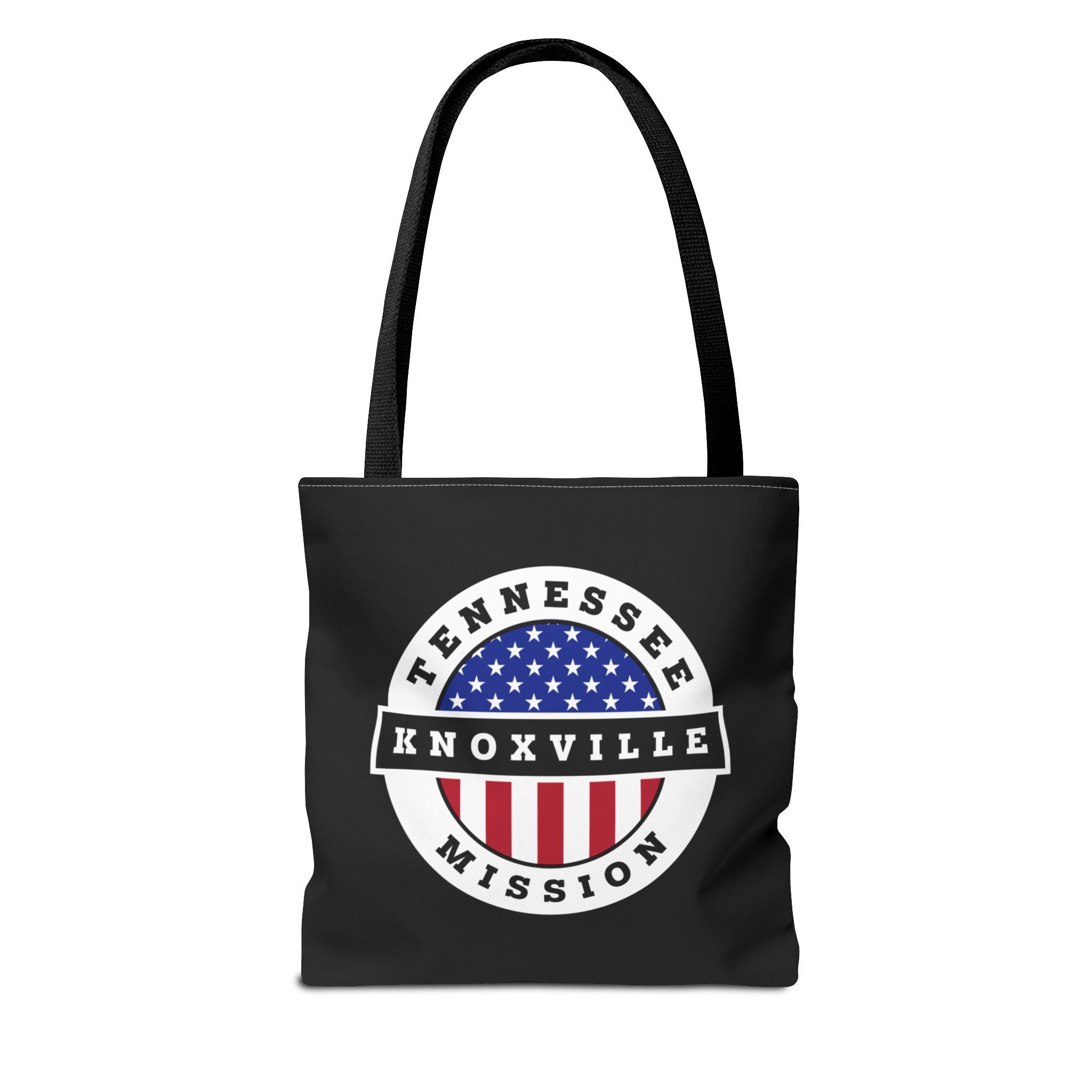Tennessee Knoxville Mission USA Flag Logo Tote Bag Black - Mission Wishlist - LDS Missionary Gift Store